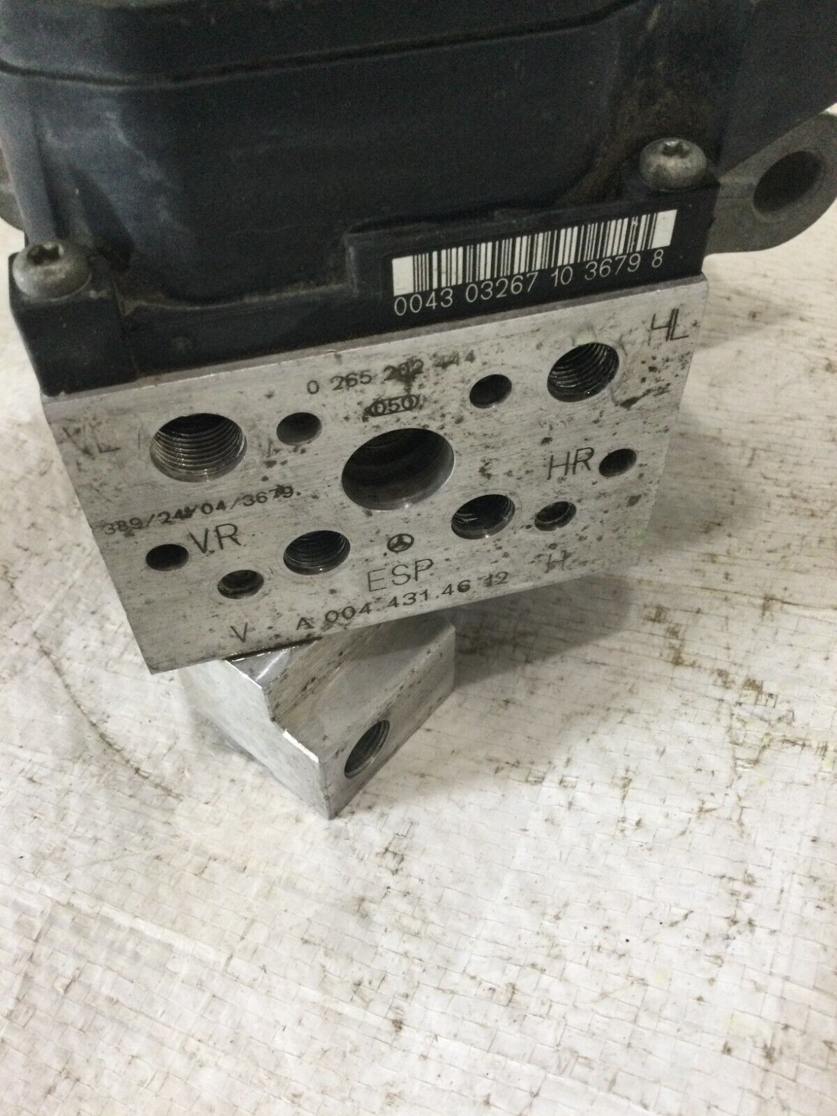 2004 Mercedes Benz S430 ABS Anti Lock Brake Pump Module OEM A0044314612