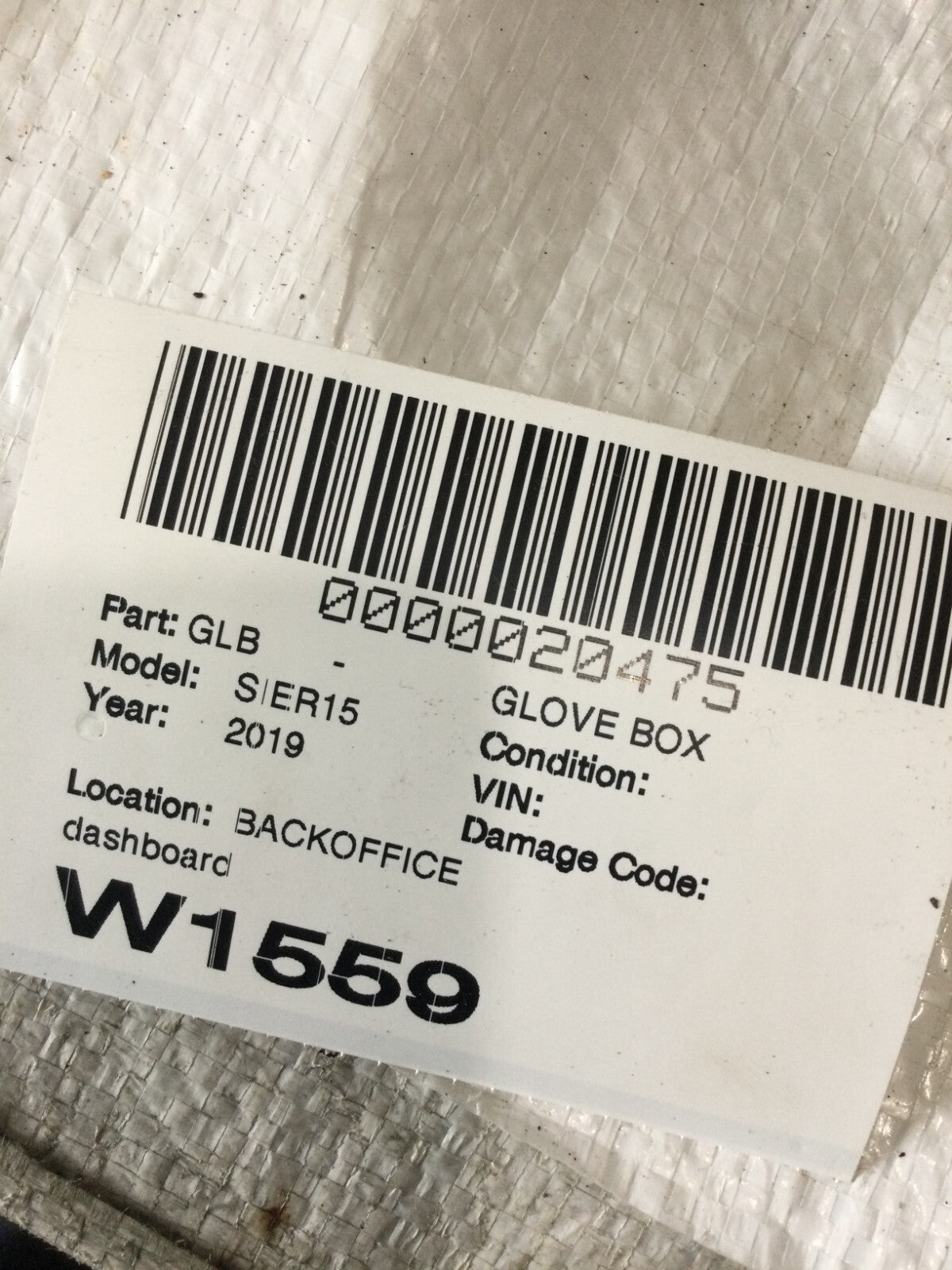 2019-2023 GMC Sierra 1500 Dashboard Glove Box Assembly OEM