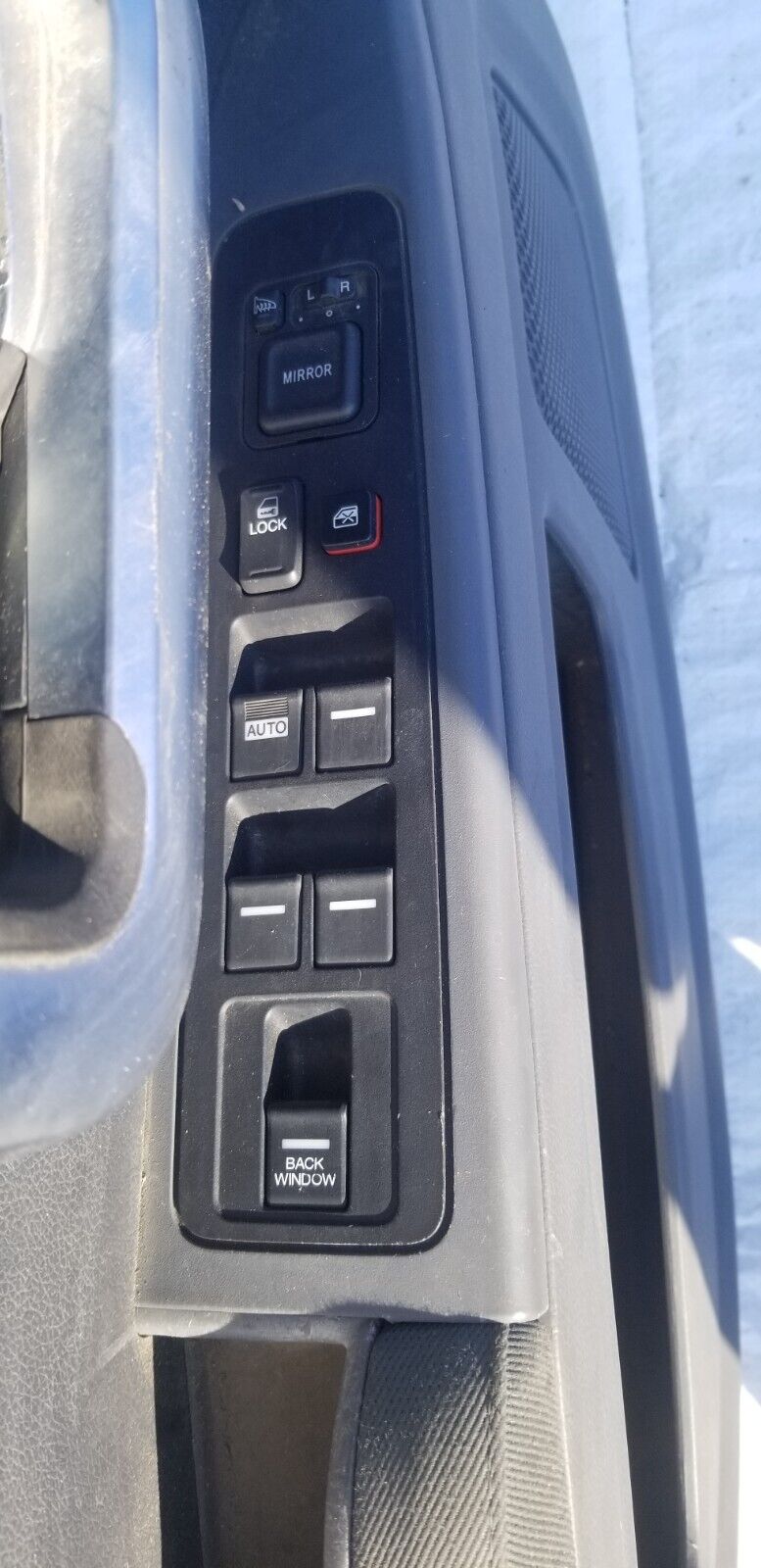 2006-2008 Honda Ridgeline Front Left Door Trim Panel W/ Master Window Switch OEM