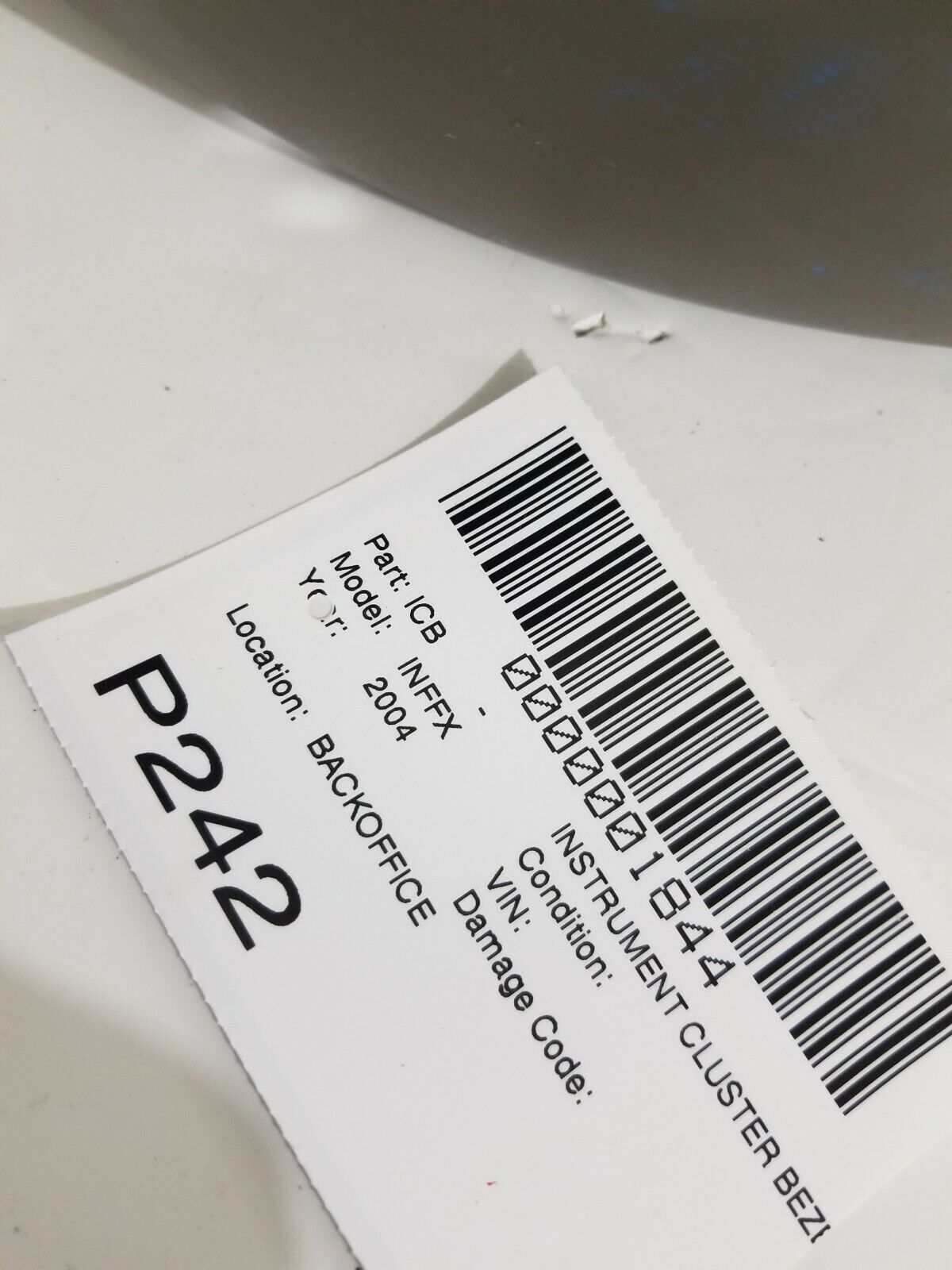 2003 2004 2005 Infiniti FX35 FX45 Speedo Cluster Bezel Cover Trim OEM