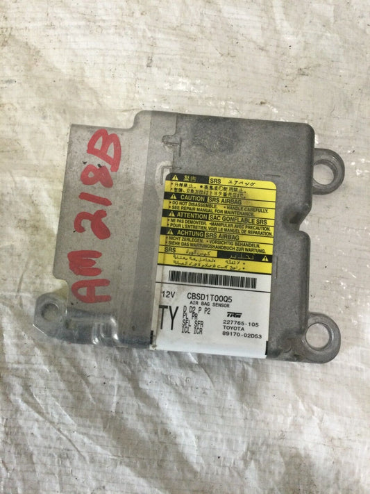 2013 Toyota Corolla SRS Control Module 89170-02D53 8917002D53 OEM