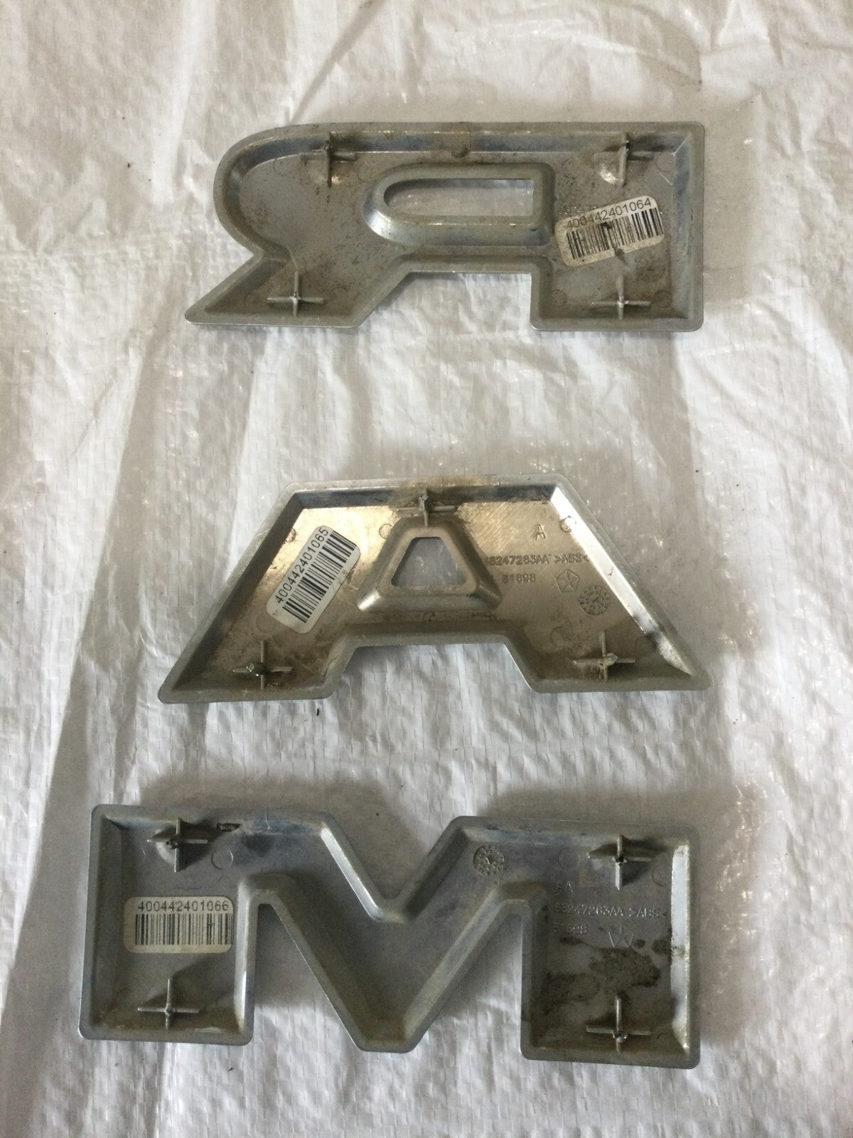 2017 Dodge Ram 1500 Front Grill Chrome Letters OEM