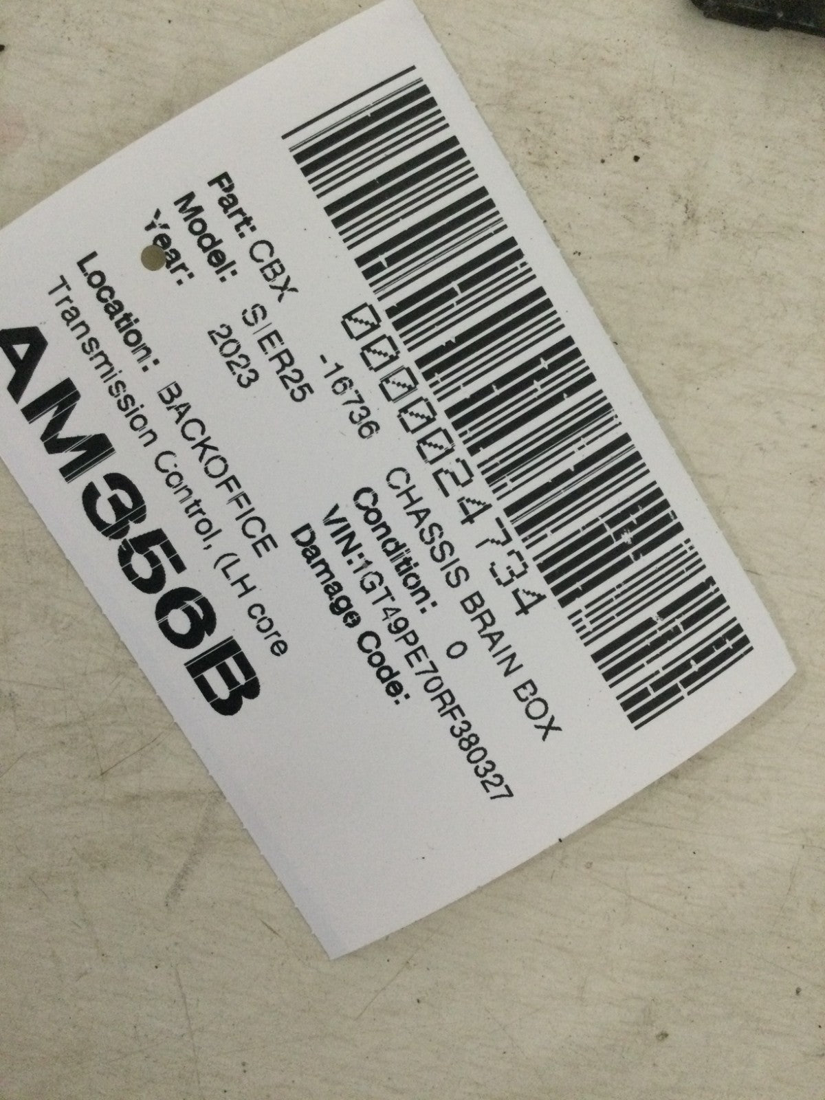 2023 GMC Sierra 2500 6.6L Transmission Control Module OEM 24049787