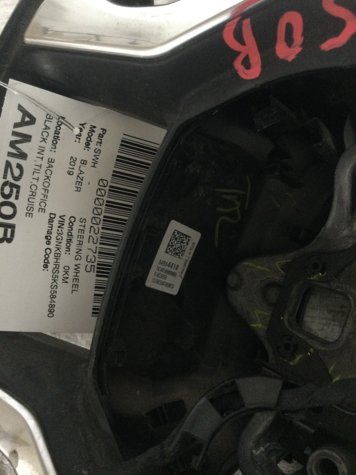 2019-2022 Chevrolet Blazer Steering Wheel OEM 84594410