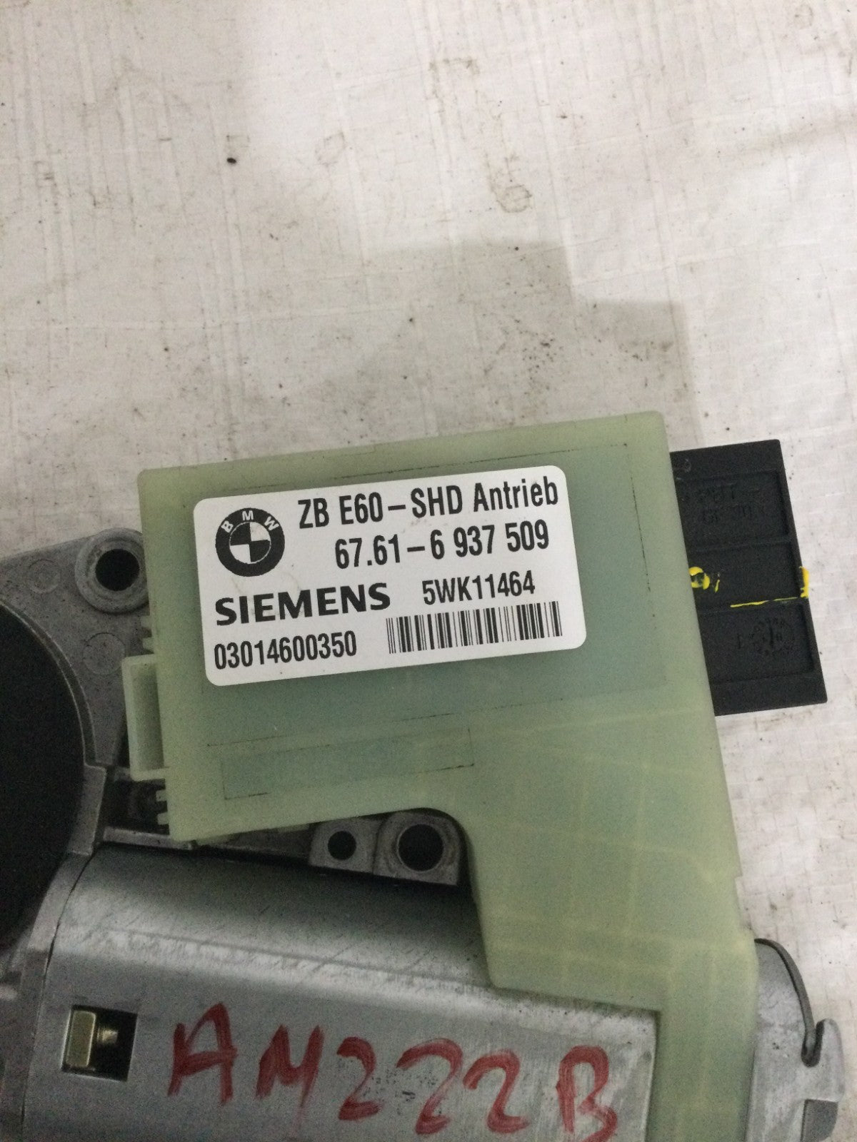 2004 BMW 745I Sun Roof Motor OEM