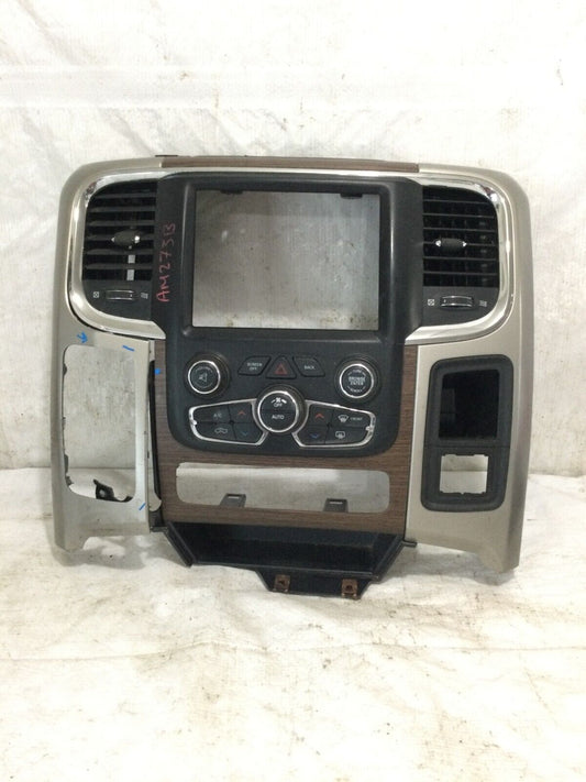 2013-2018 Dodge Ram 1500 2500 3500 Center Dash Radio Woodgrain Trim Bezel OEM