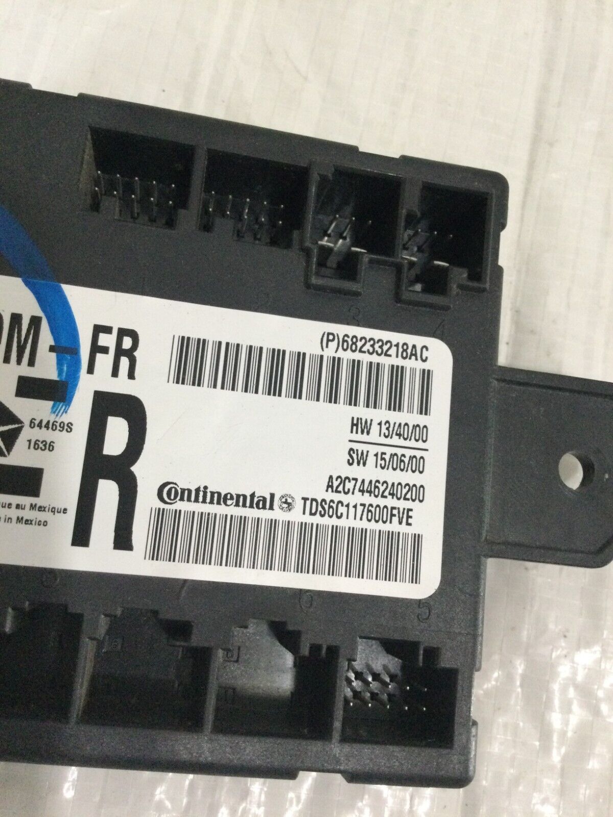 2016-2017 RAM 2500 3500 Front Right Door Control Module 6.7L Diesel 68233218AC