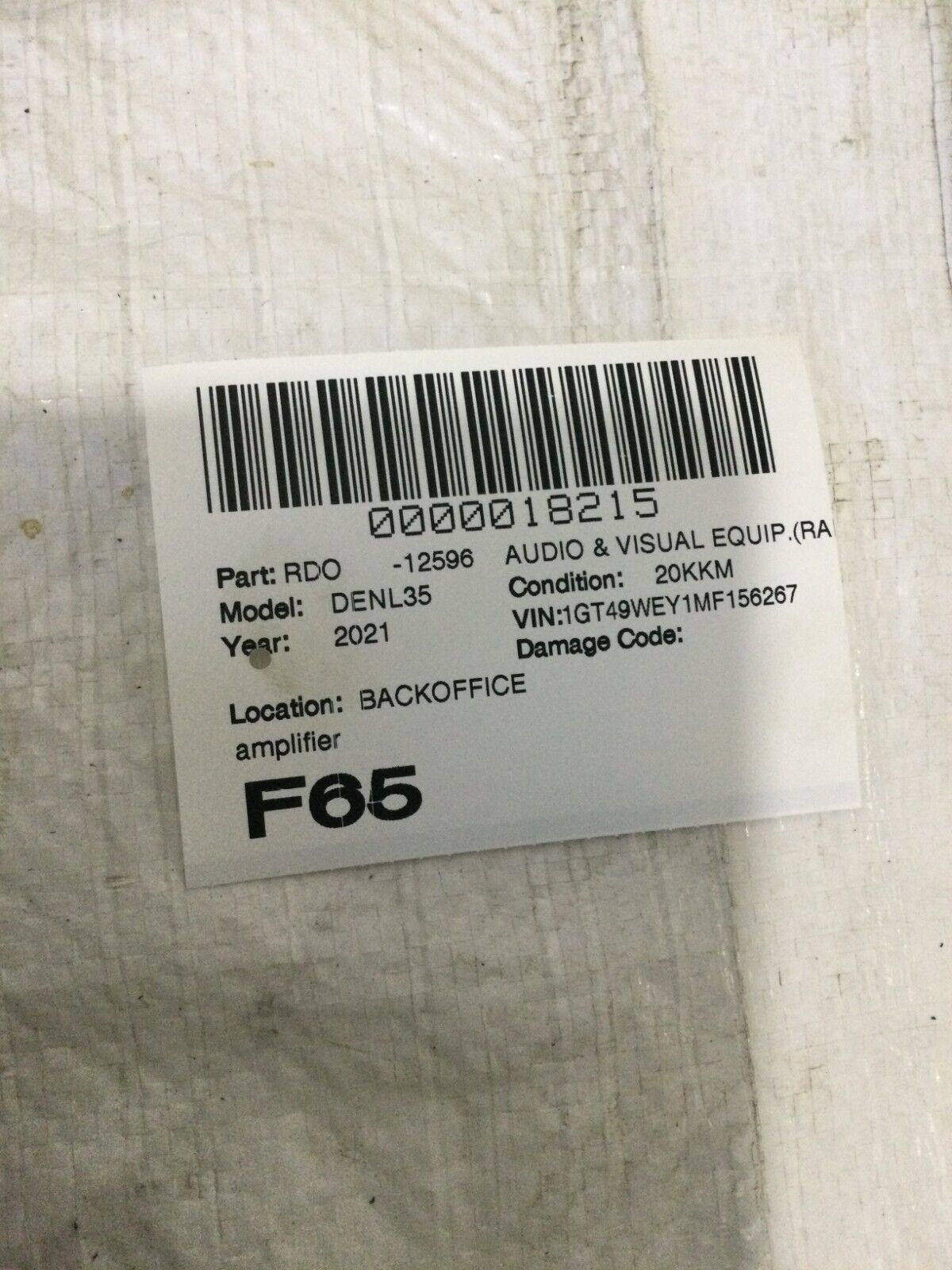 2019-2022 GMC Sierra 3500HD Audio Radio Bose Amplifier OEM 84813325