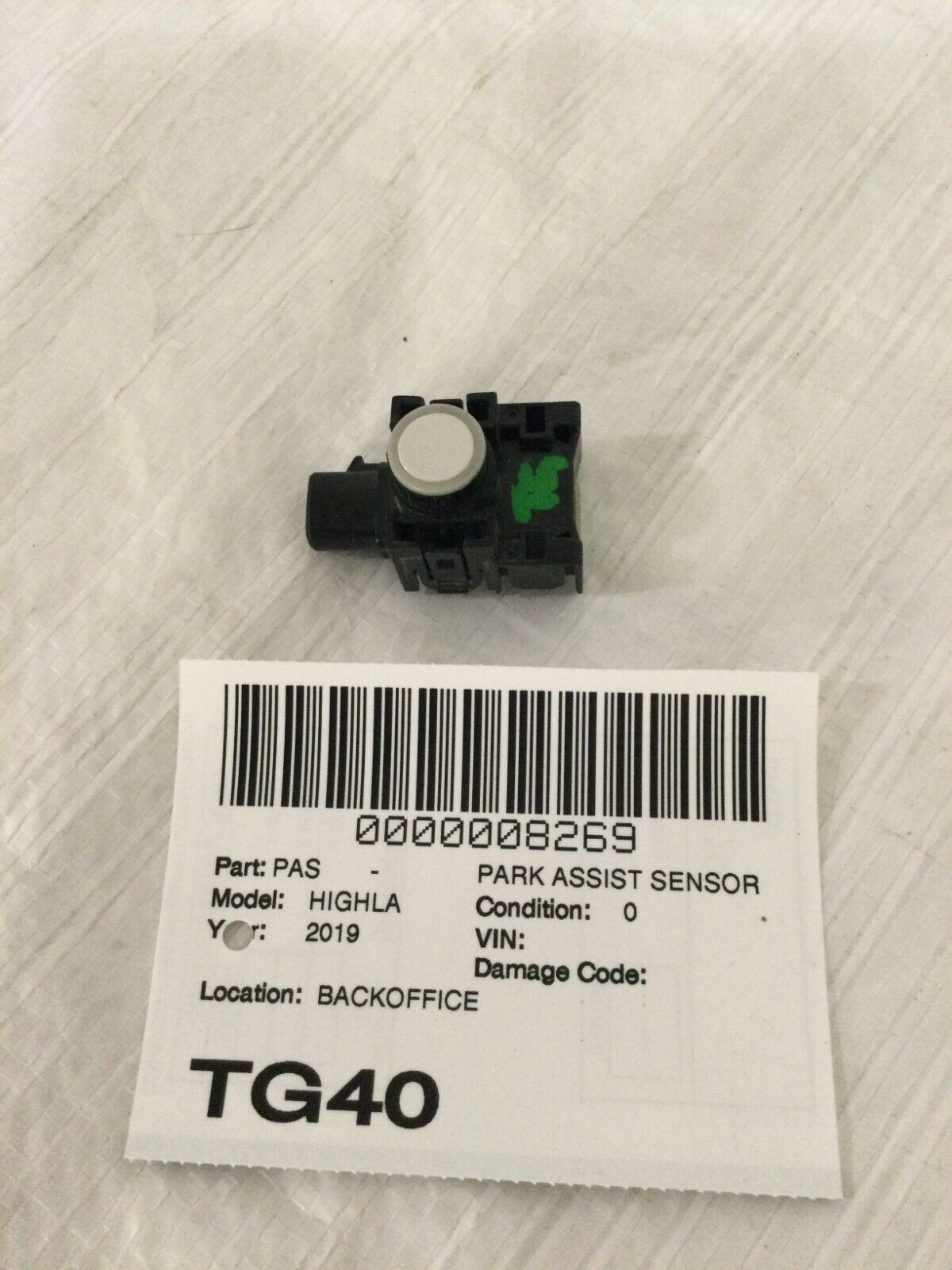 2019 Toyota Highlander Object Sensor 89341-0E020-A0 OEM