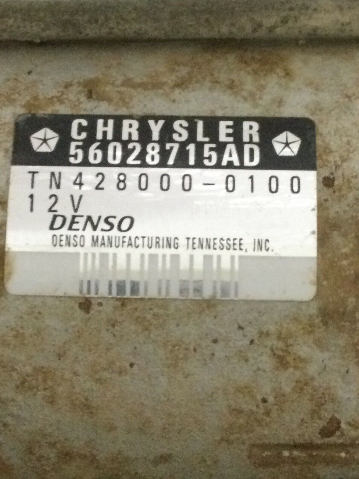 2003-2004 Dodge Ram 1500 Engine Starter Motor 56028715AD 4.7L OEM