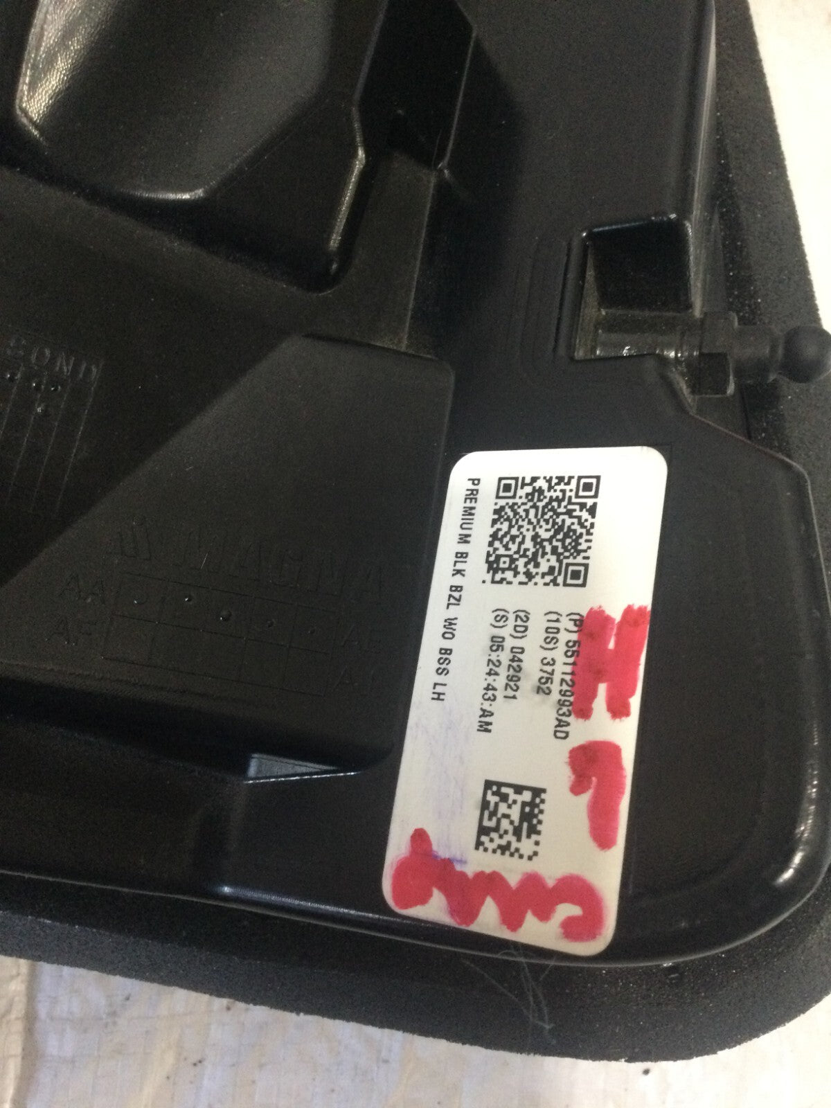 2019-2023 Dodge Ram 1500 Tail Light Left LH Driver OEM LED Black Trim Brake Lamp