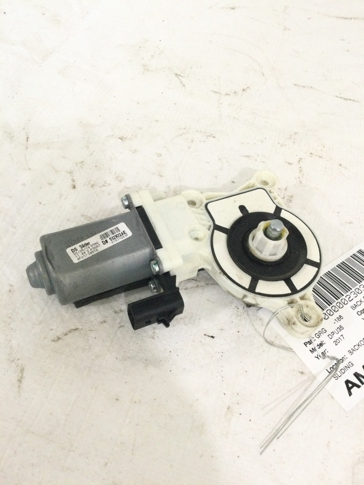 2017 Dodge Ram 3500 Rear Sliding Window Back Glass Motor OEM 512102AE