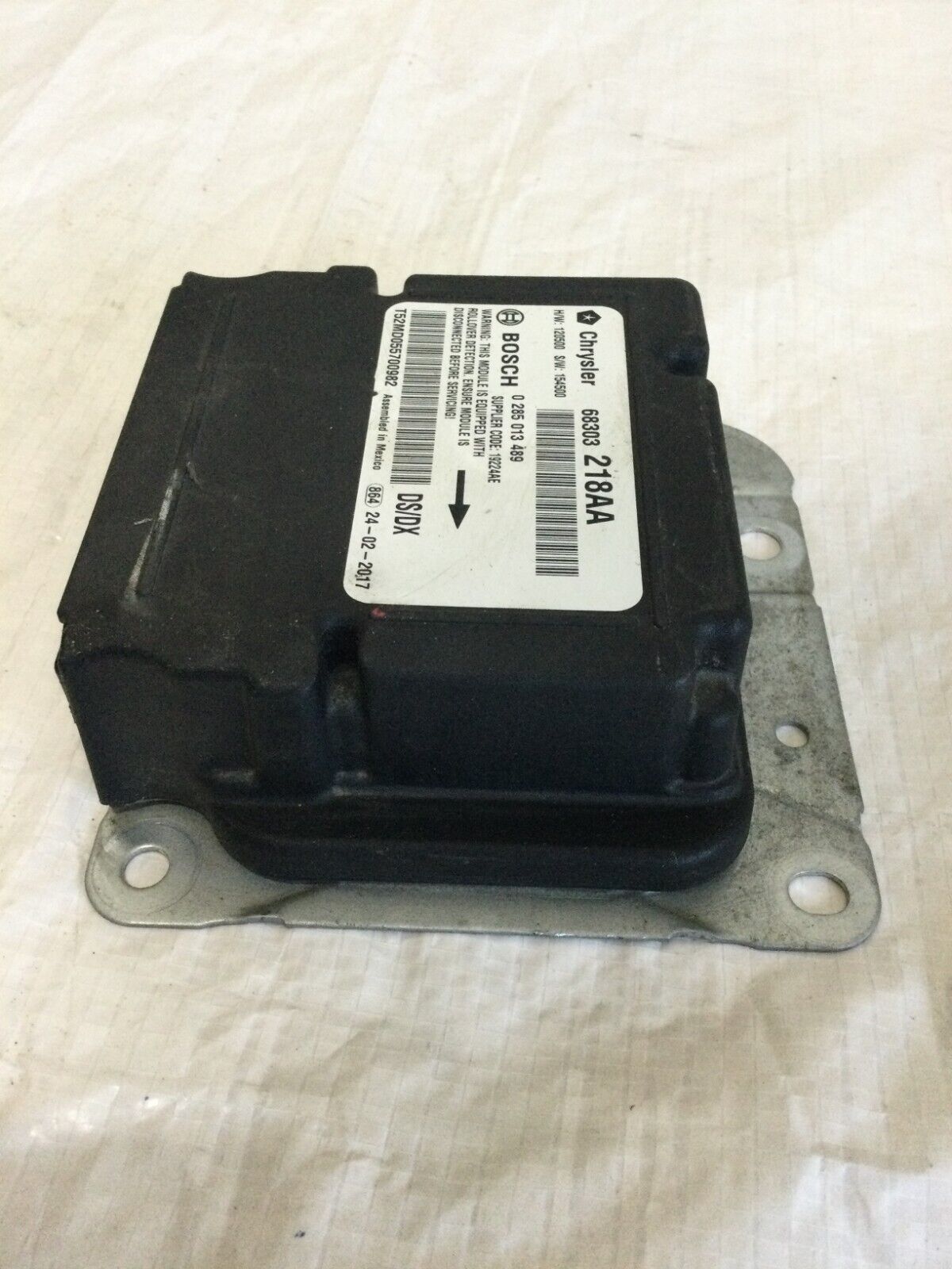 2017 Ram 1500 SRS Control Module 68303218AA OEM