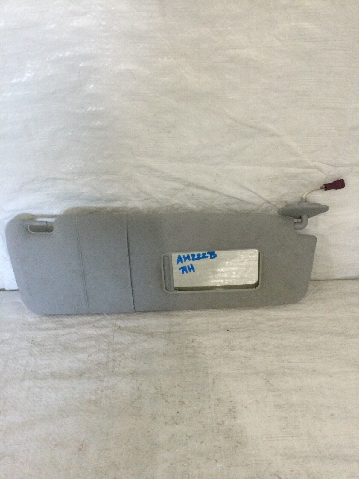2002-2004 BMW 745i 745LI E65 E66 Pass Sun Visor Sunvisor Gray W/ Mirror OEM RH