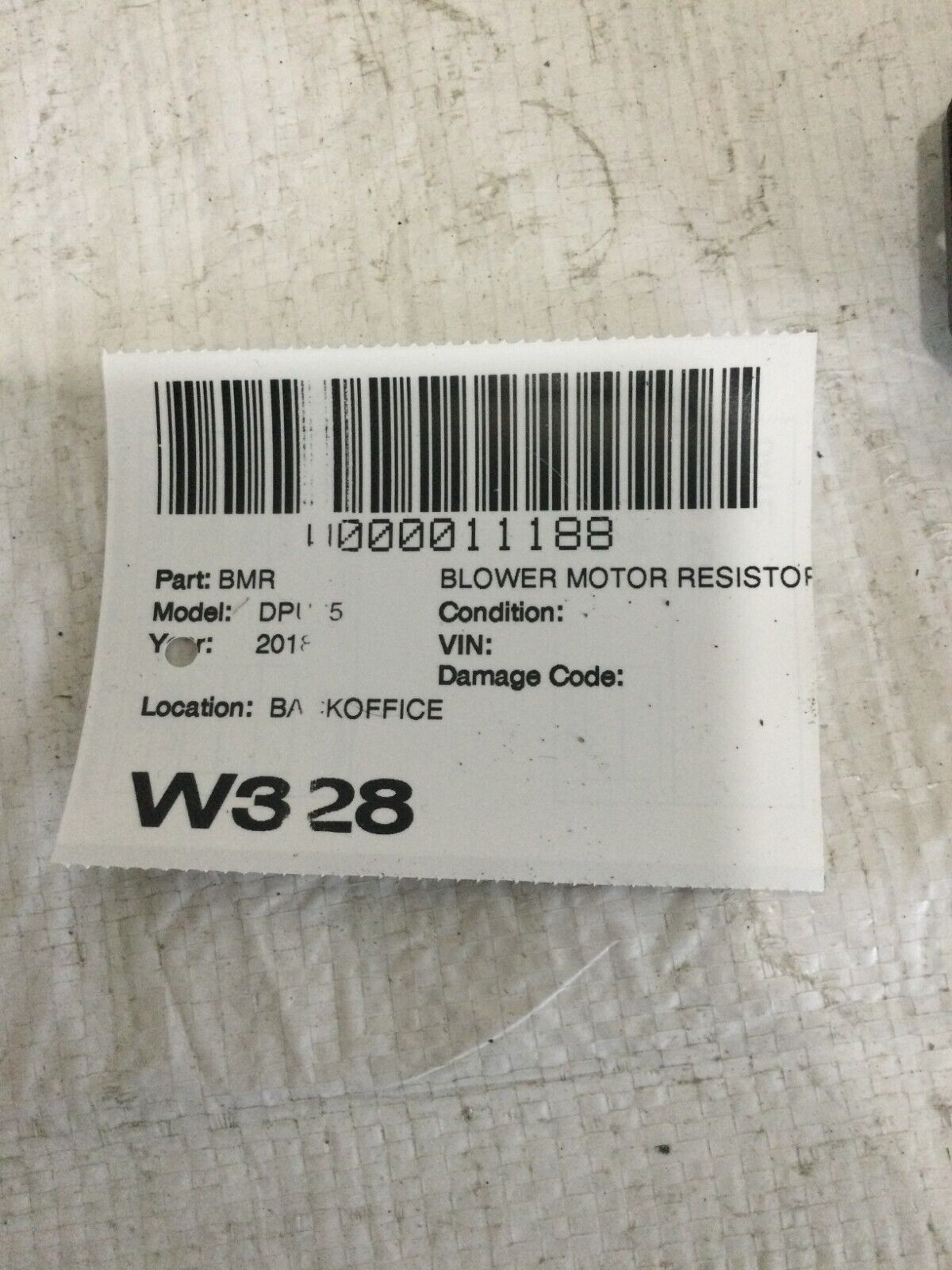 2018 Dodge Ram 1500 Blower Motor Resistor OEM