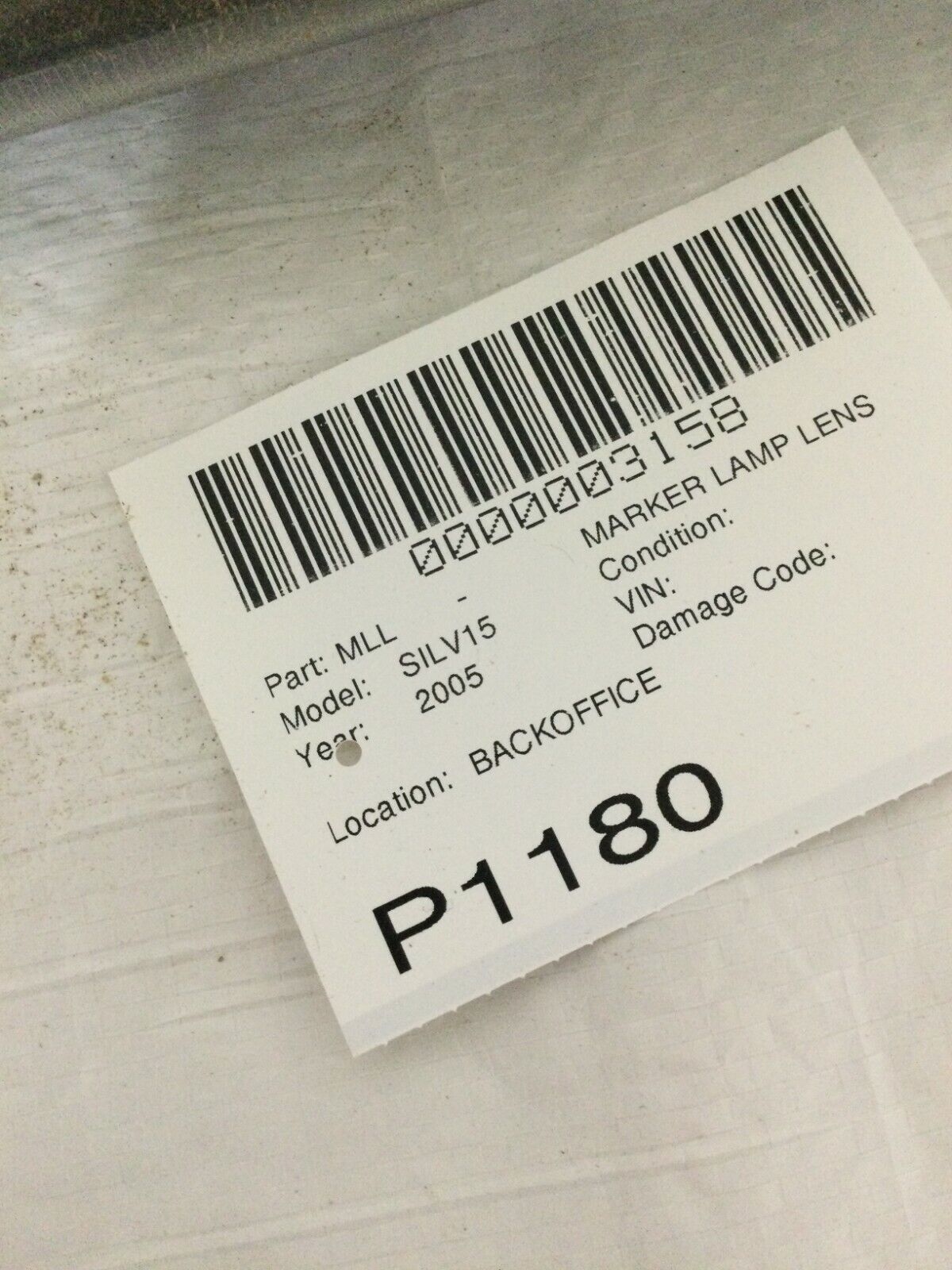 2003-2007 Chevy Silverado1500 Right Corner Light OEM 15199557