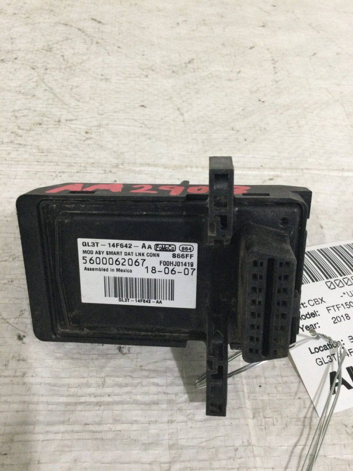 2018 Ford F-150 Smart Data Link Control Module OEM GL3T-14F642-AA