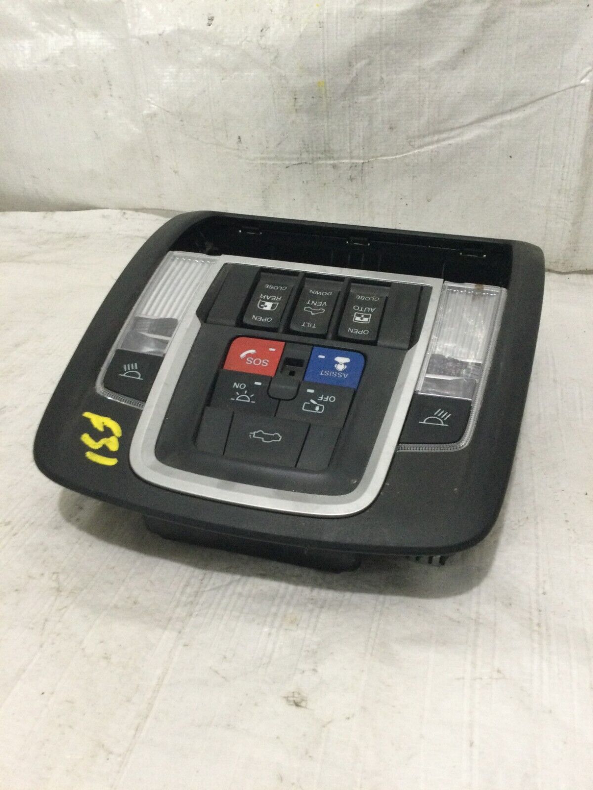 2019-2023 Ram 1500 Longhorn Black Roof Console w/Sunroof/Pwr Sliding OEM