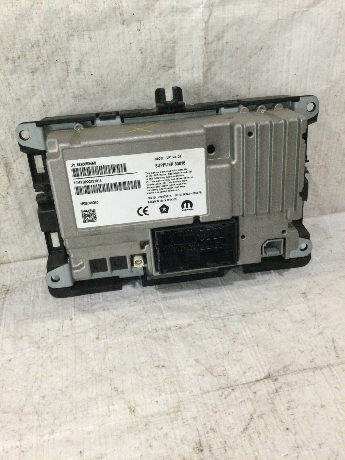 2018 Ram 1500 2500 VP1 Radio Media Head Unit Display Screen 68356524AB OEM