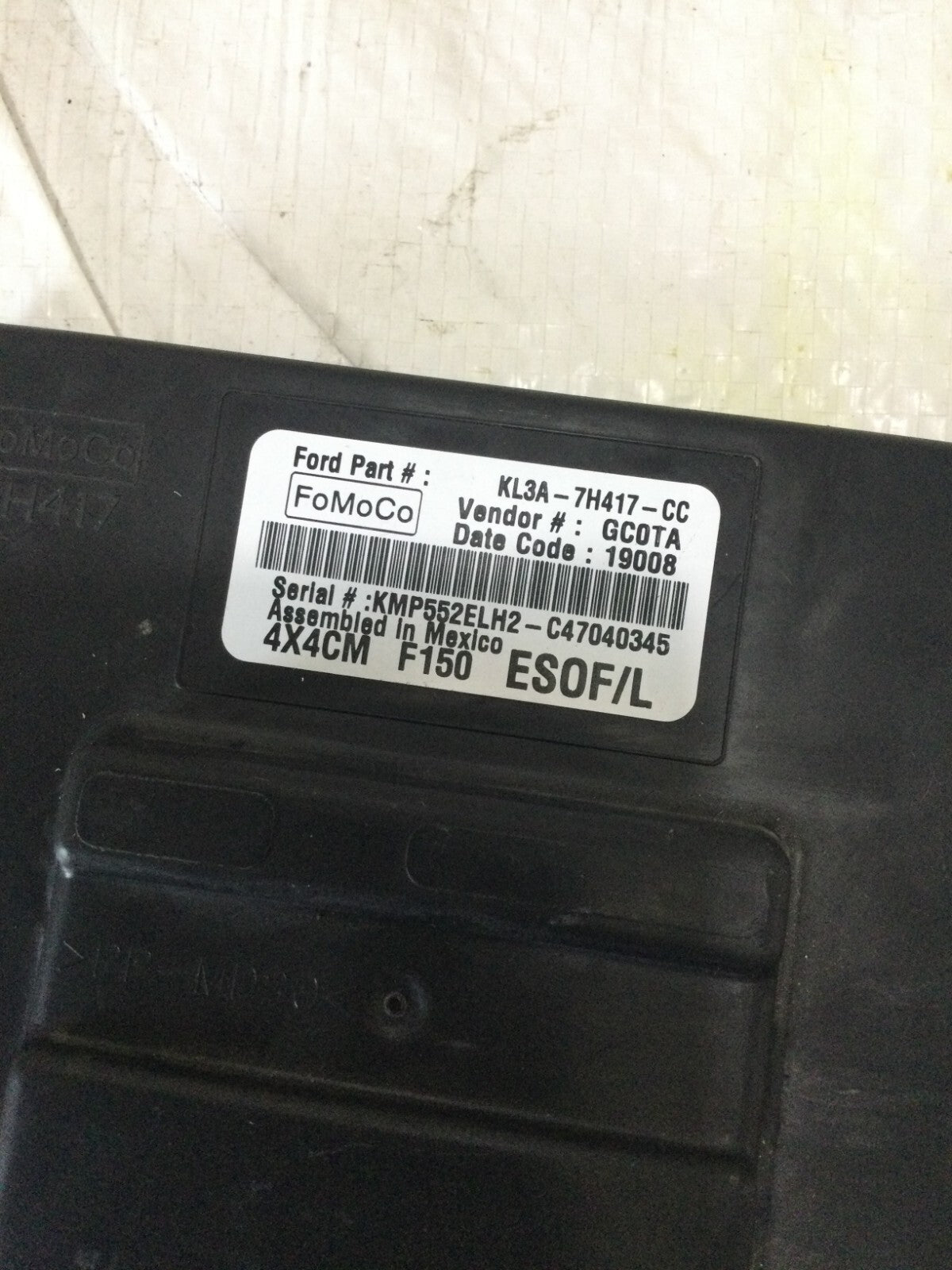 2019-2020 Ford F-150 F150 Transfer Case Control Module OEM