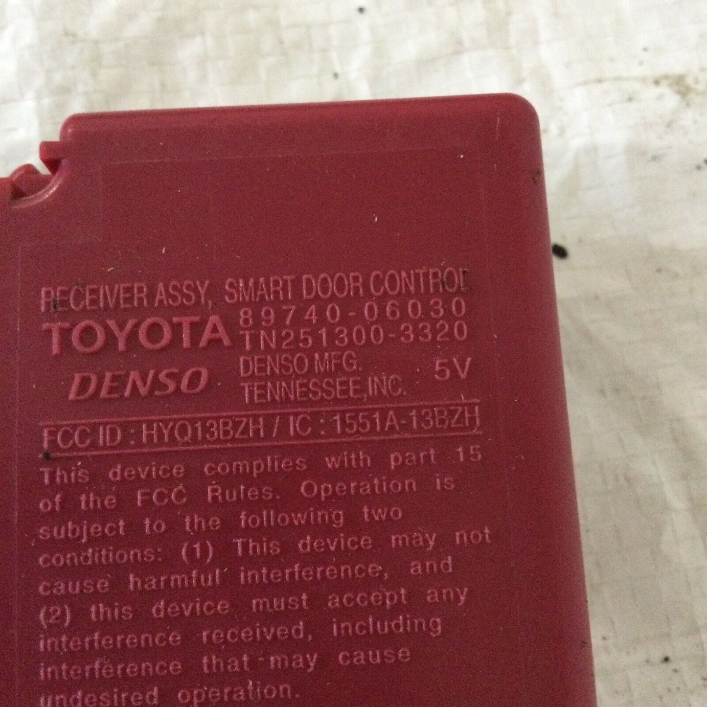 2007-2010 Toyota Camry Smart key Control Receiver Module OEM 89740-06030
