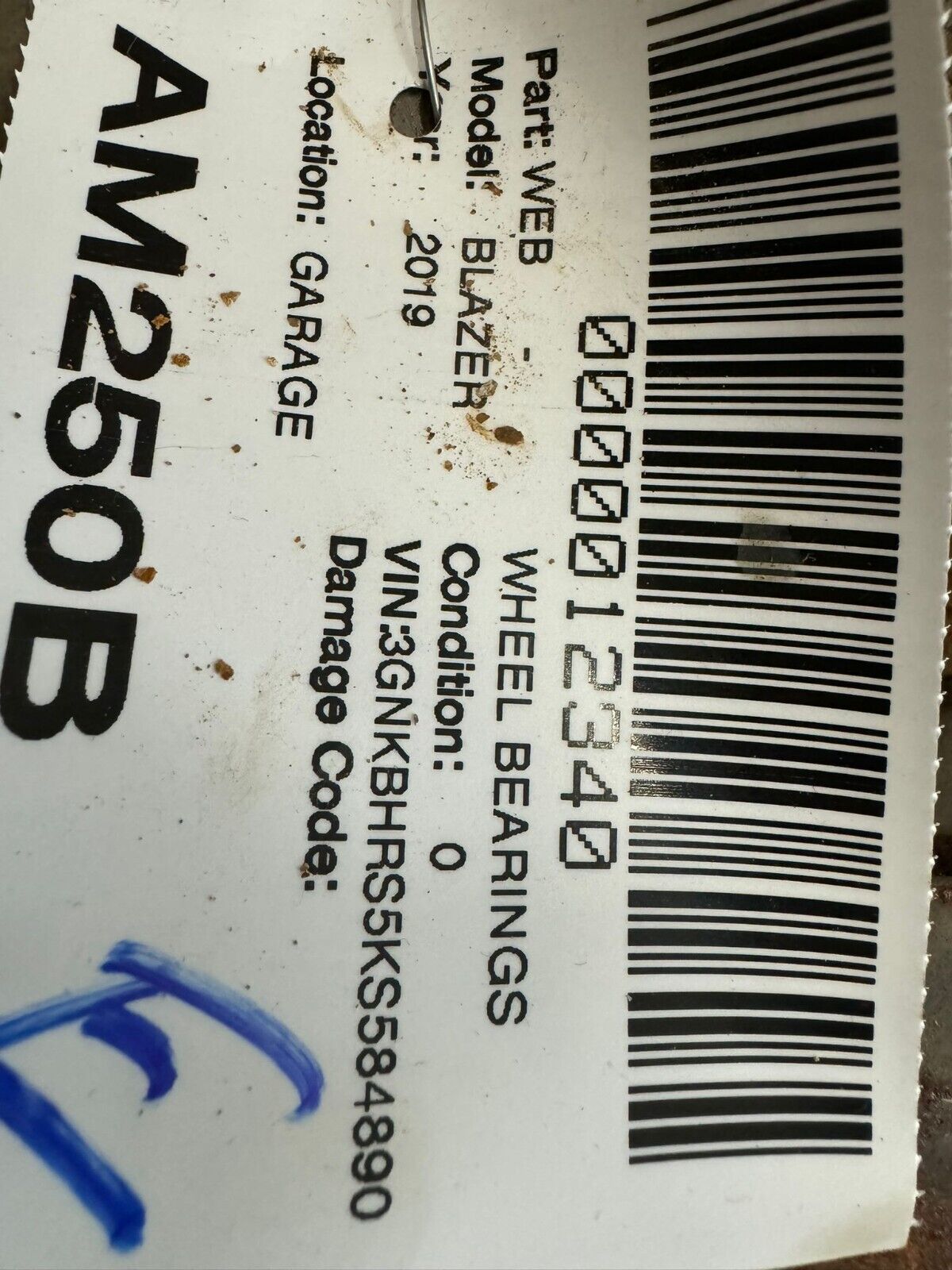 2019-2022 Chevrolet Blazer Wheel Bearing Hub OEM