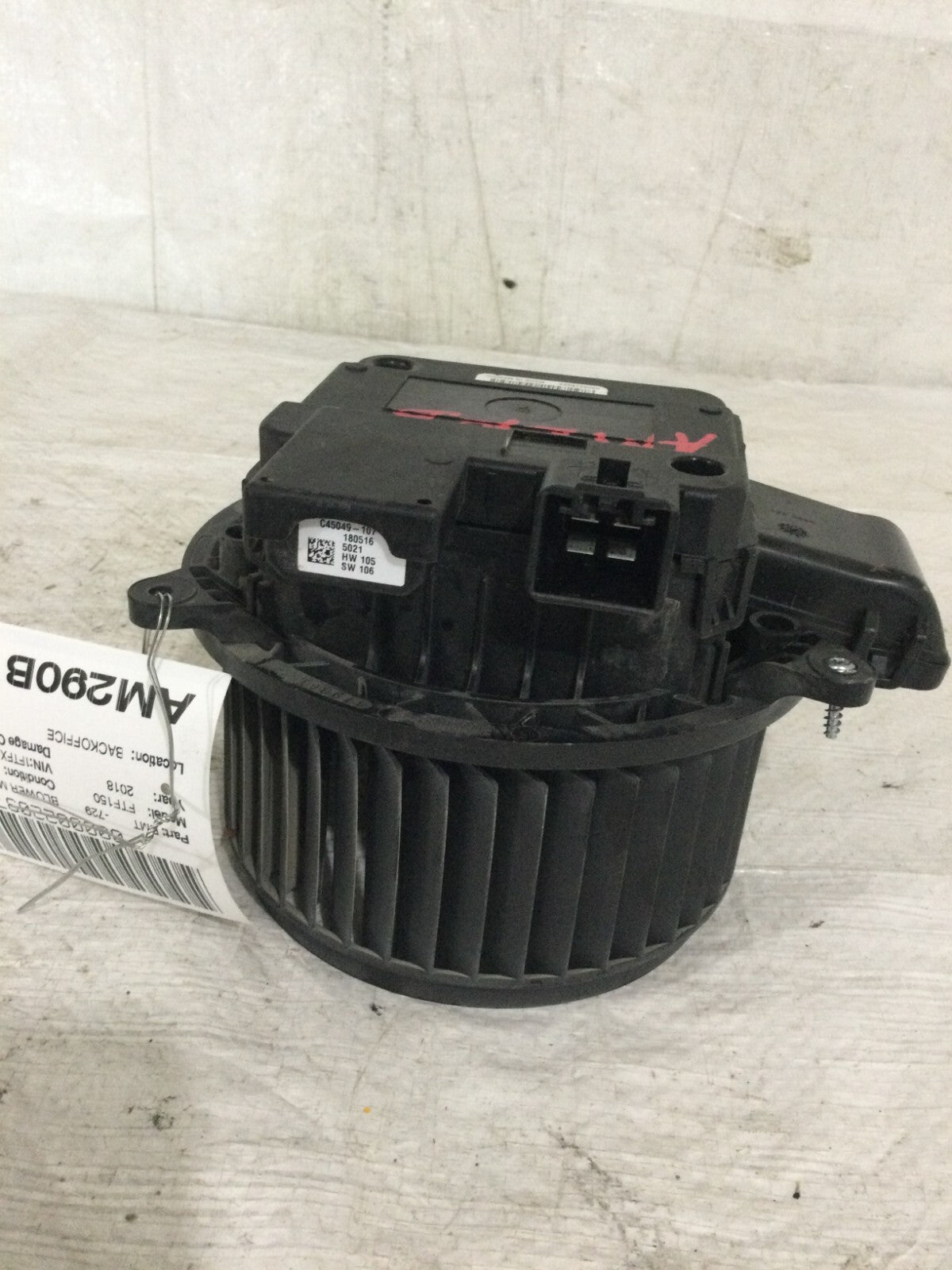 2018 Ford F-150 Blower Motor FL3H-19846-AG OEM