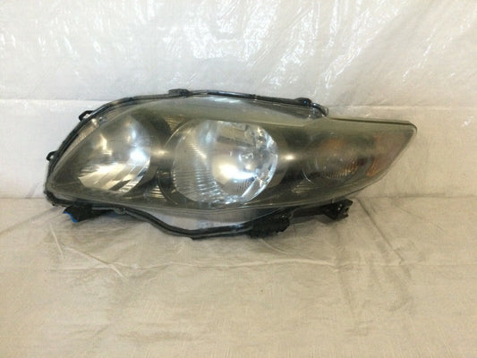 2010 Toyota Corolla Headlight Left Driver Side Black Trim LH OEM