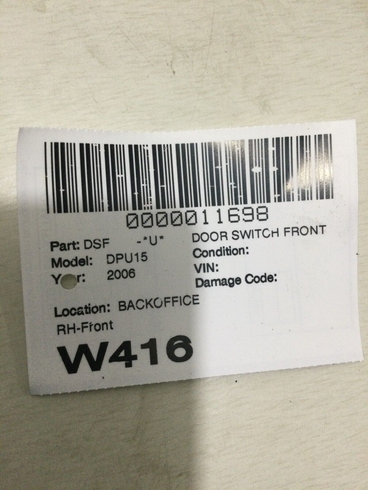 2005-2008 Dodge Ram 1500 Front Right Window Switch OEM