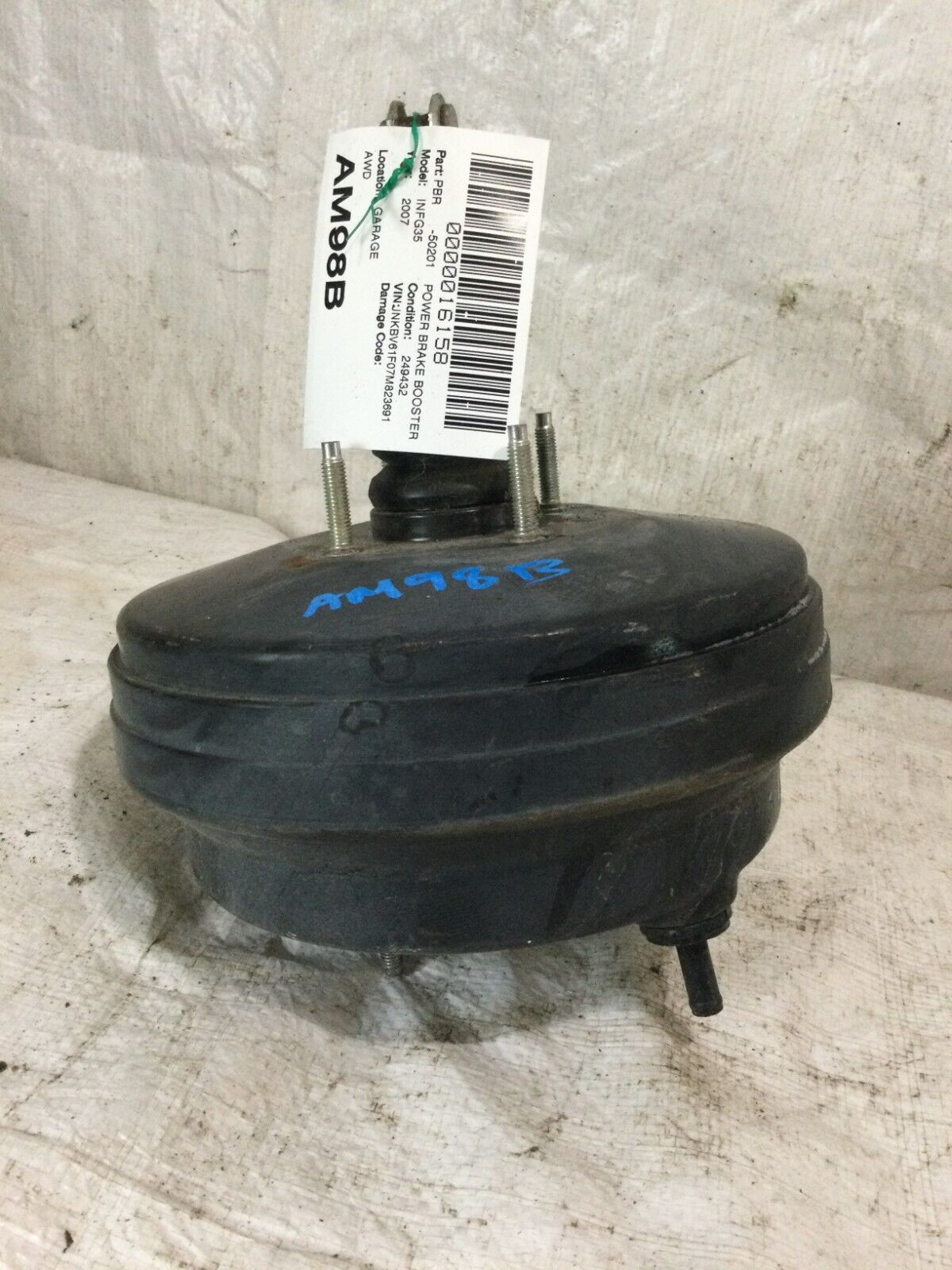 2007-2008 Infiniti G35 Sedan Power Brake Booster OEM
