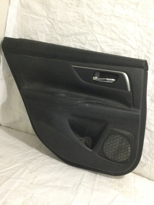 2013-2015 Nissan Altima Rear Left Interior Door Trim Panel Black OEM LH