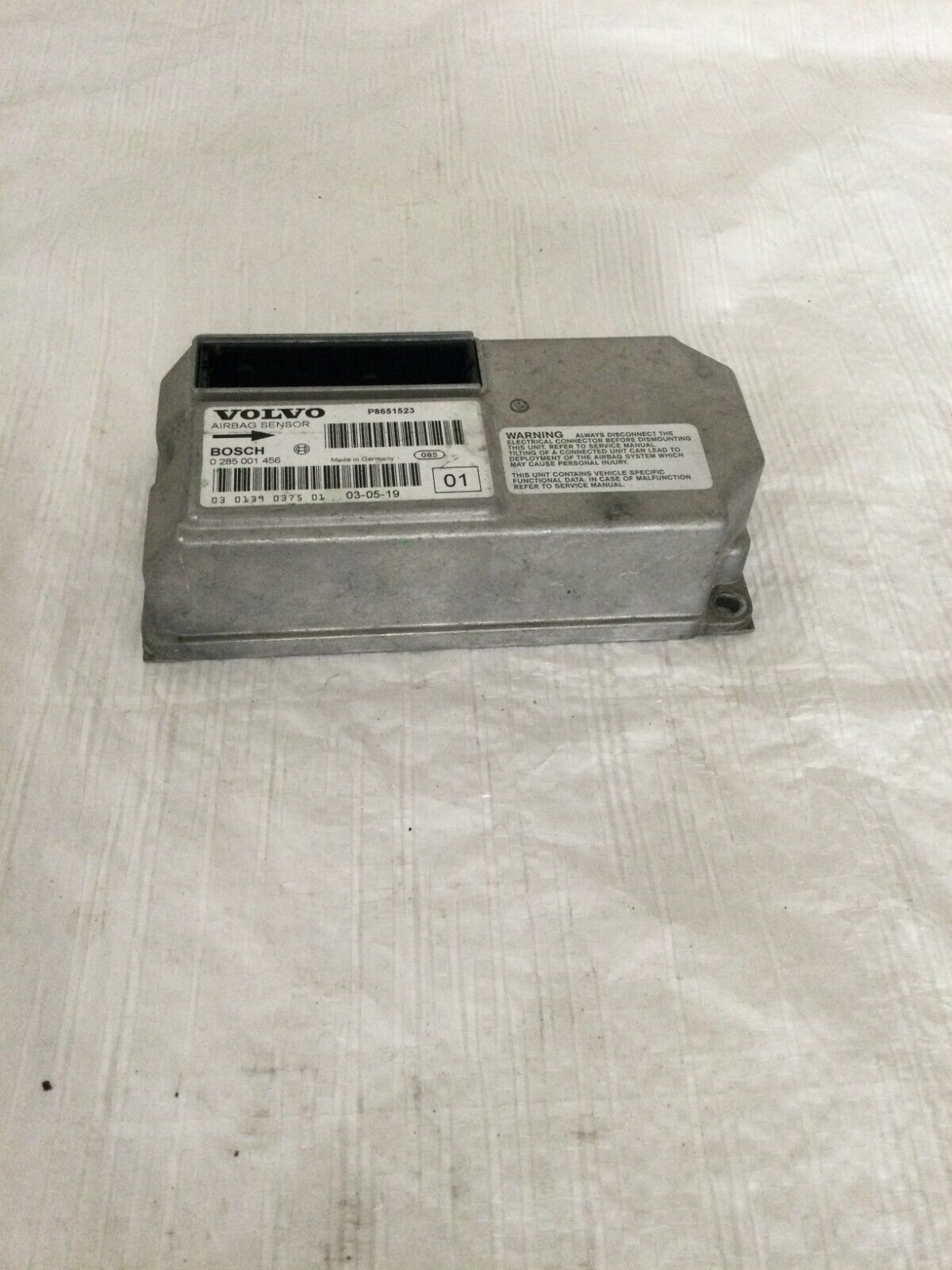 2004 Volvo S60 SRS Control Module 8651523 OEM