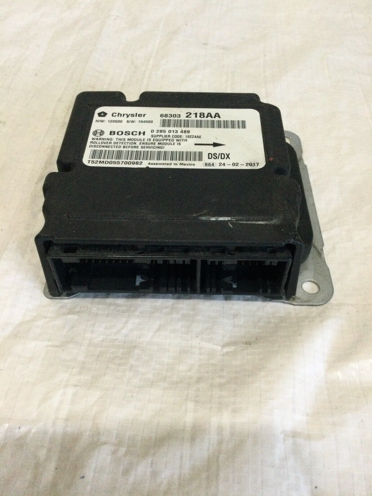 2017 Ram 1500 SRS Control Module 68303218AA OEM