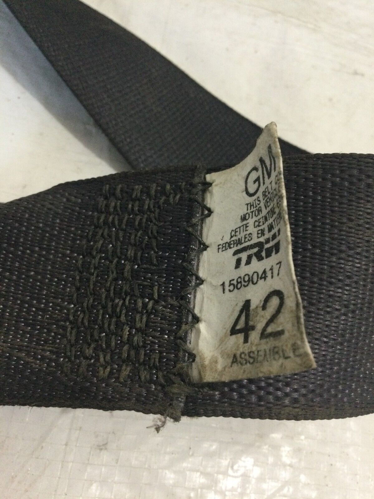2007-2009 Cadillac Escalade ESV Rear Left Seat Belt OEM