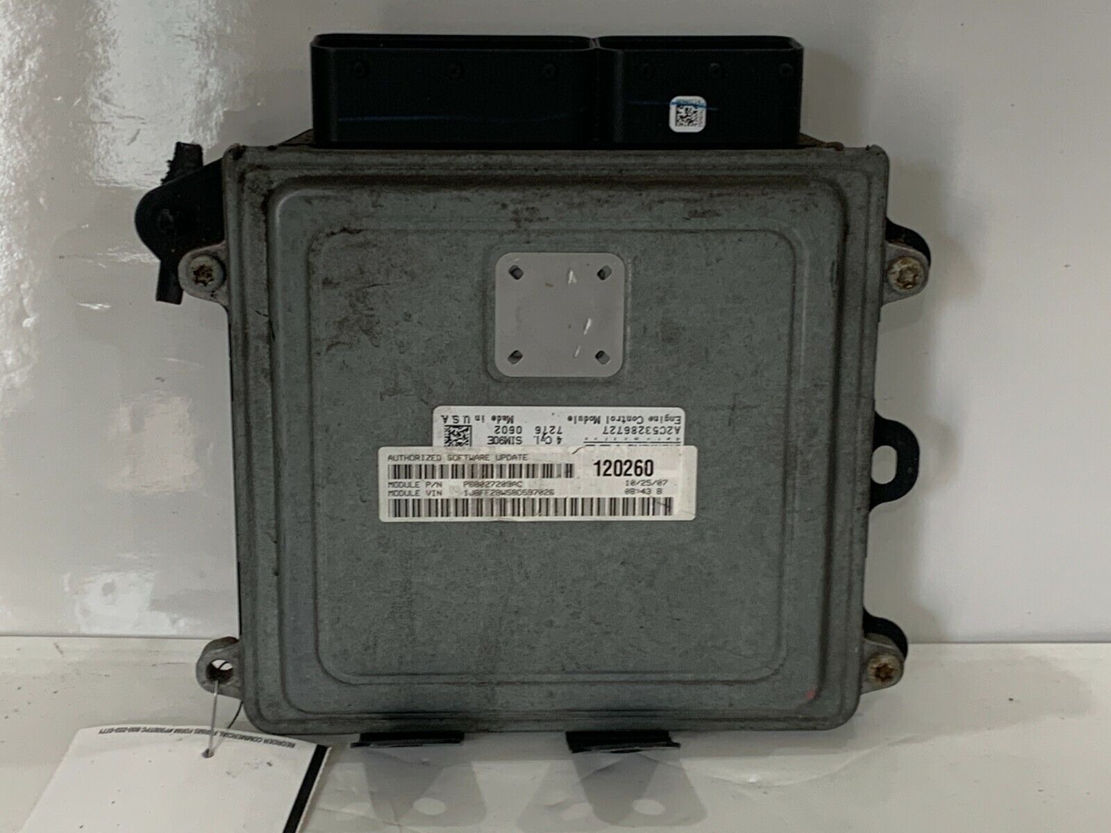 2007-2008 Jeep Compass Dodge Caliber Patriot ECM ECU Module 68027209AC 2.4L