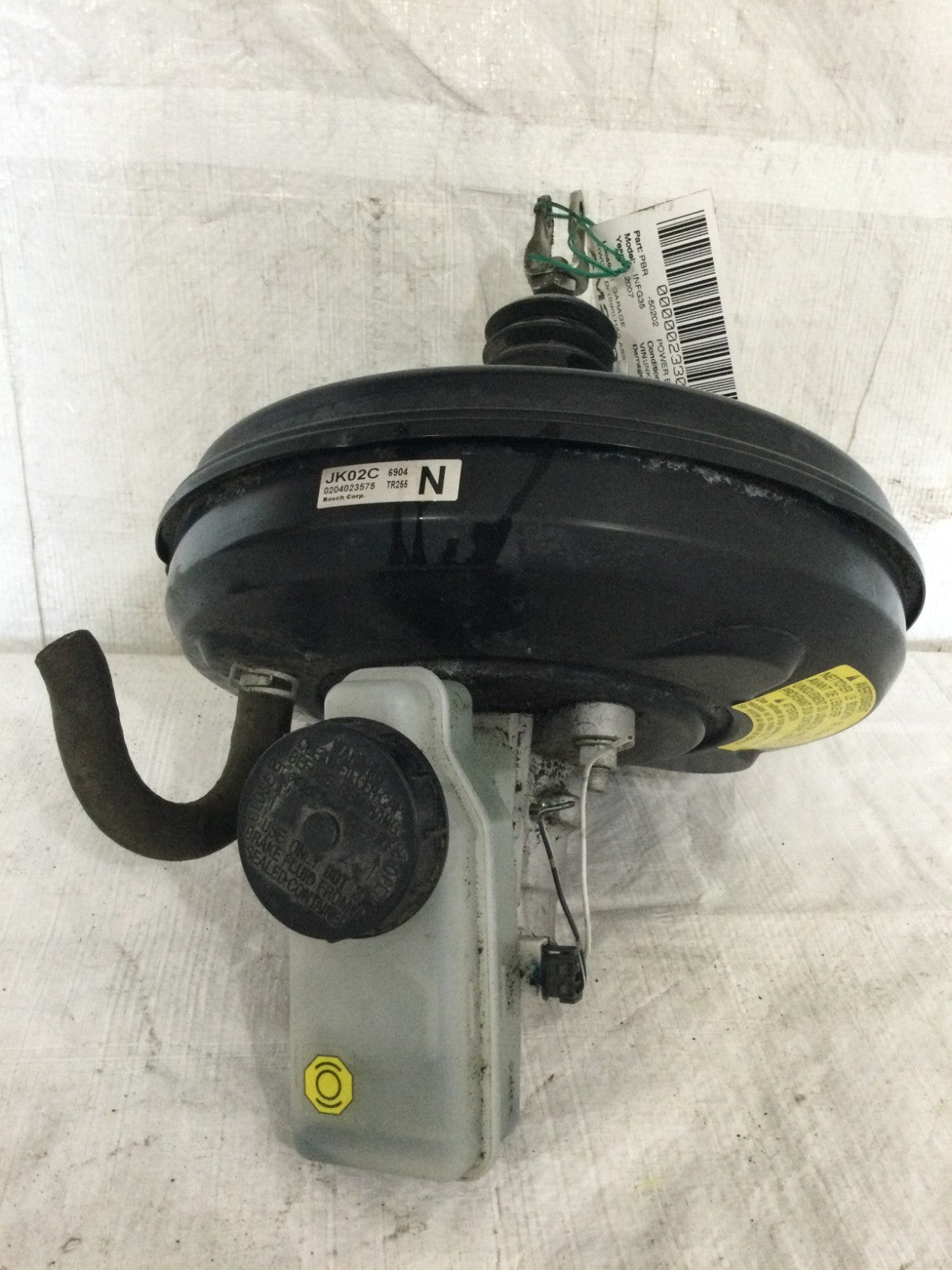 2007 Infiniti G35 3.5L Power Brake Booster OEM 0204023575