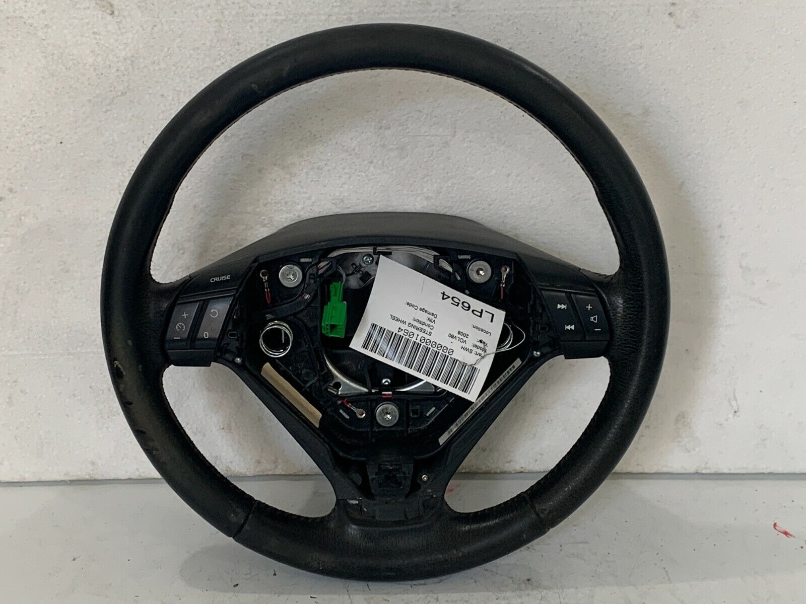 2001-2009 Volvo S60 Black Leather Steering W/ Control Buttons OEM 