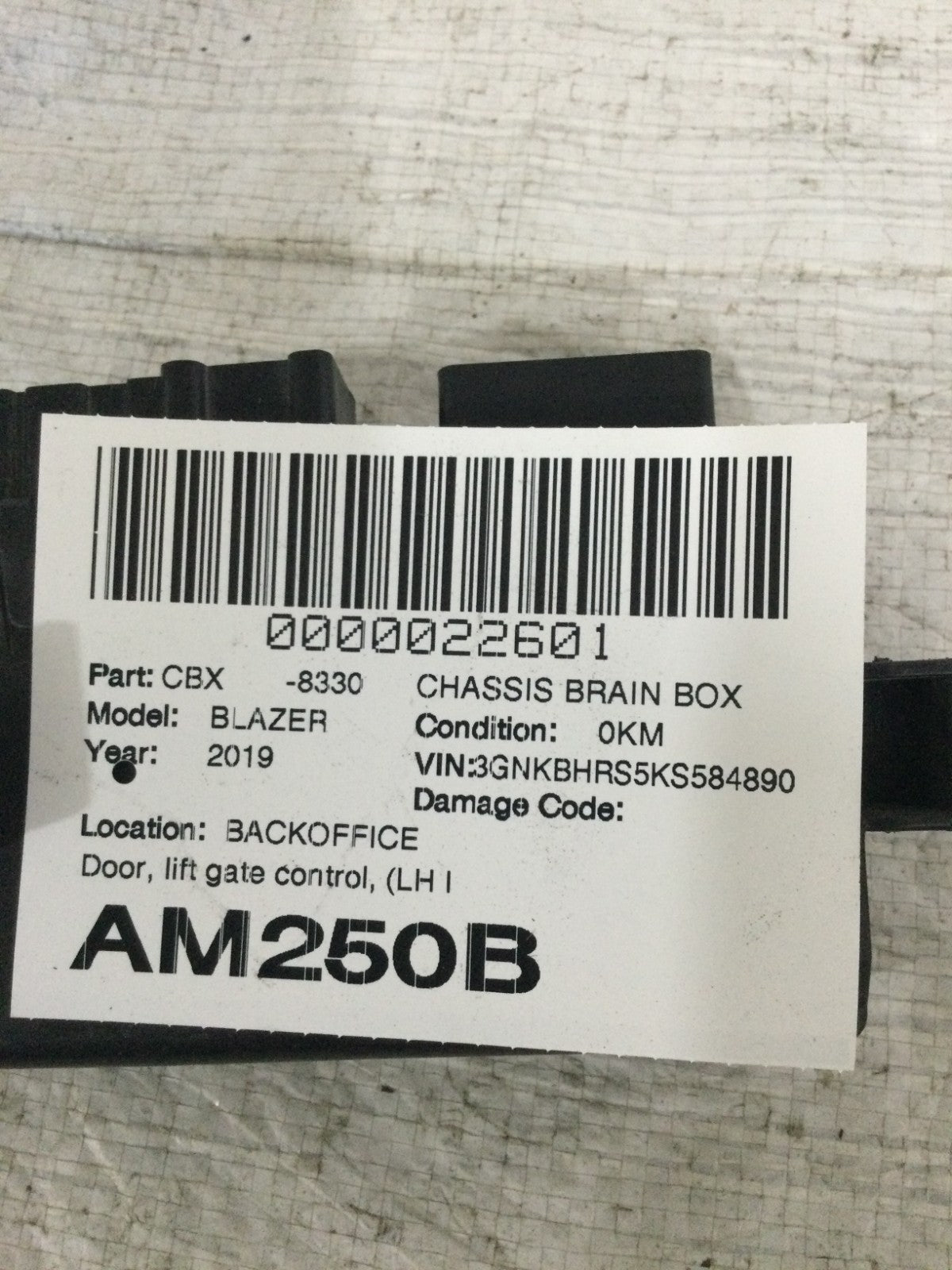 2019 Chevrolet Blazer Power Tailgate Liftgate Control Module OEM 84233603