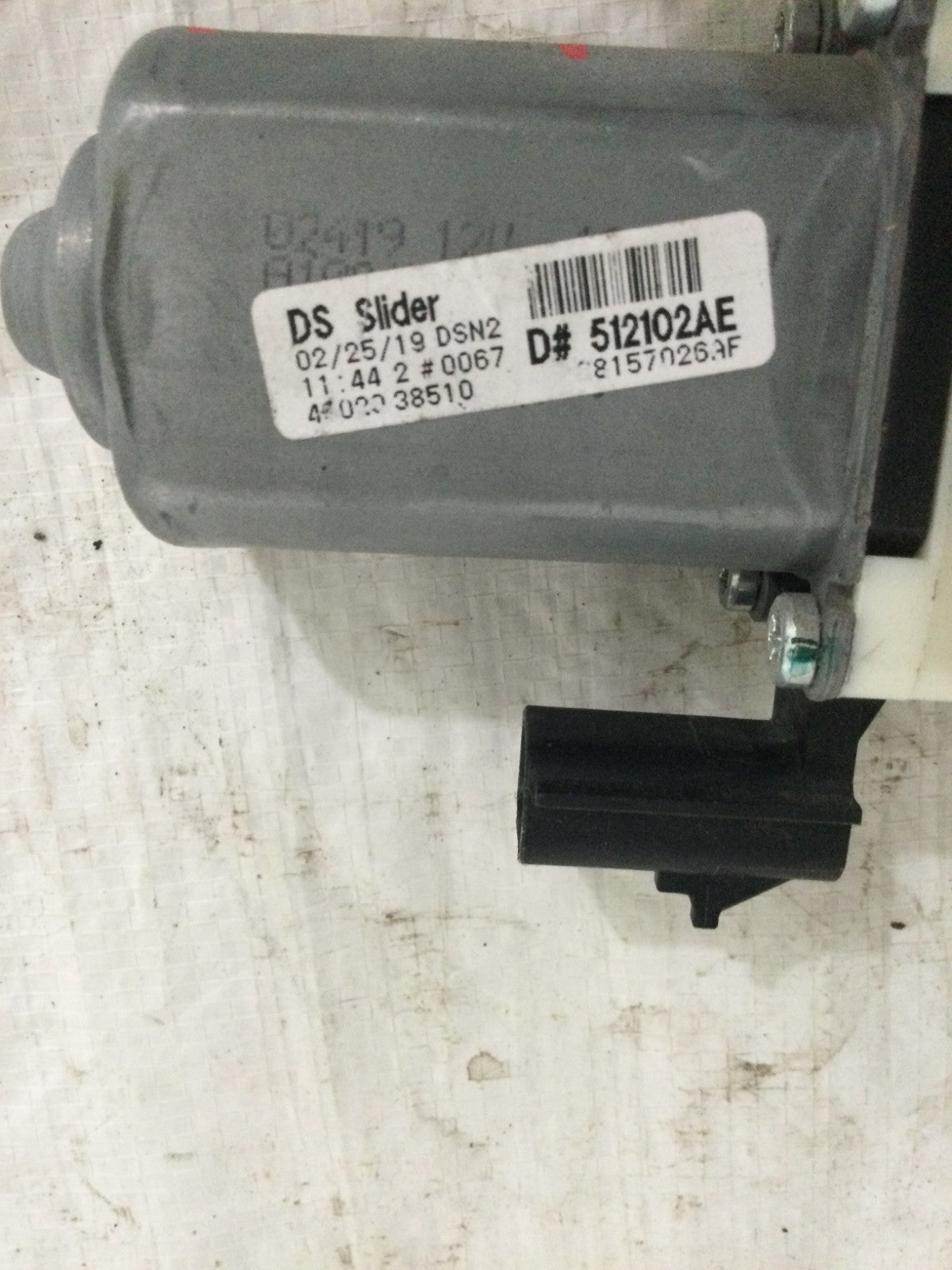 2017 Dodge Ram 3500 Rear Sliding Window Back Glass Motor OEM 512102AE