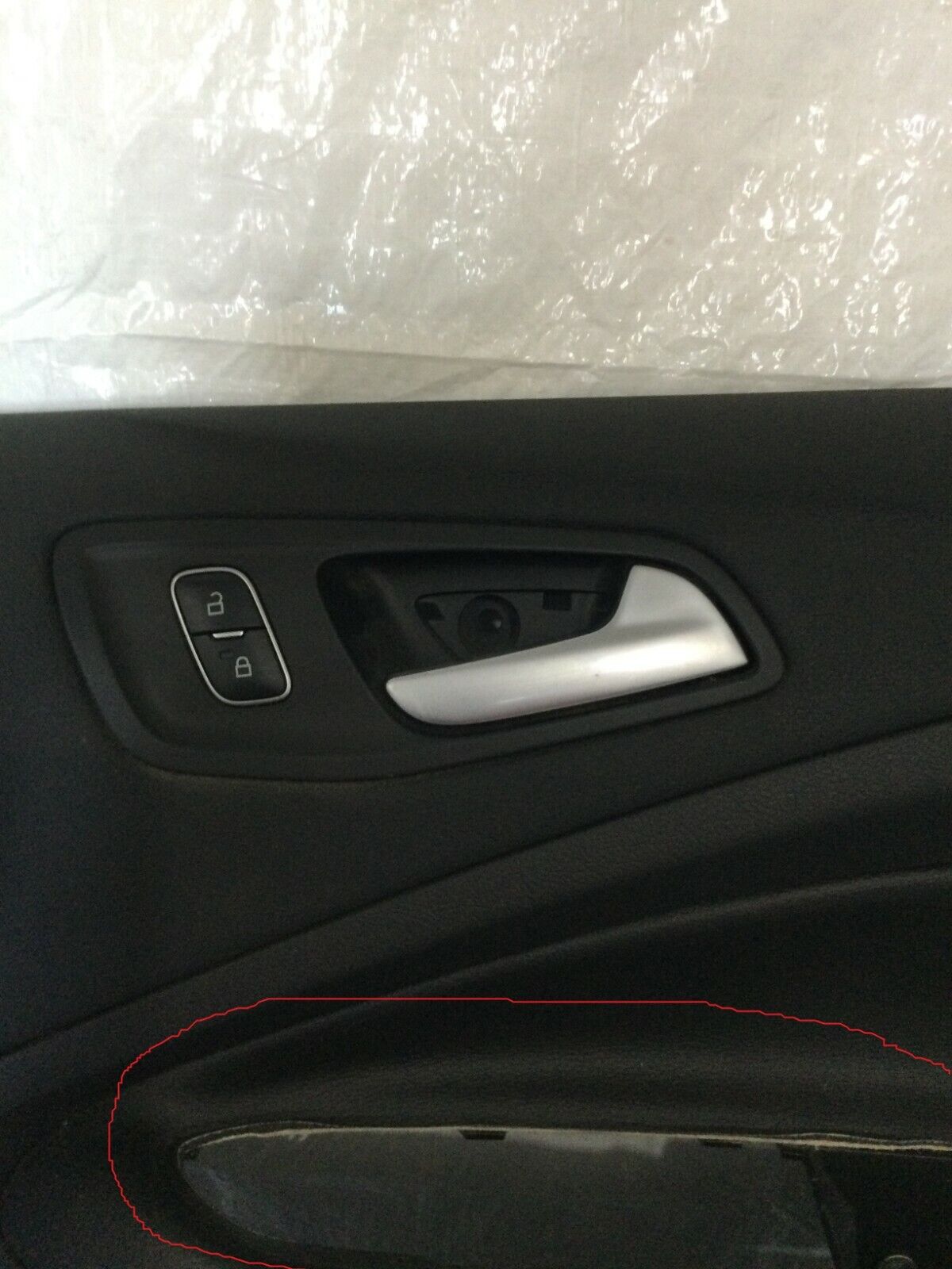 2017 Ford Escape SE Front Right Passenger Interior Door Trim Panel Black OEM