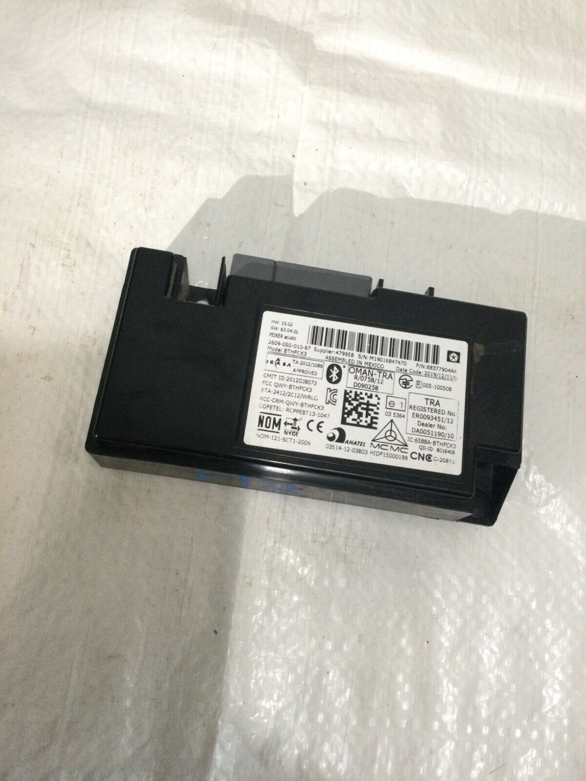 2020 Dodge Grand Caravan  Telematics Interface Module 68377904AA OEM