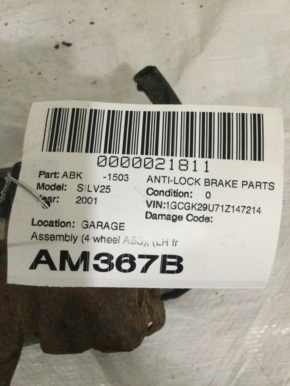 2001 Chevrolet Silverado 2500 ABS Module Pump Assembly OEM