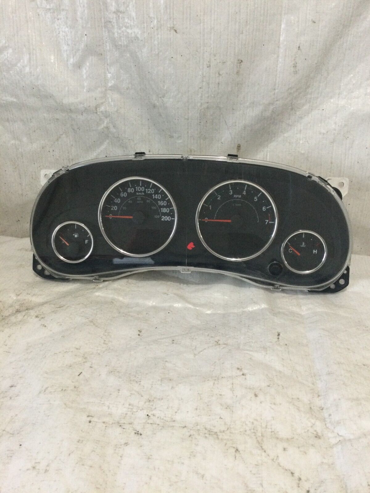 2017 Jeep Warangler Speedometer Gauges Instrument Cluster OEM KPH