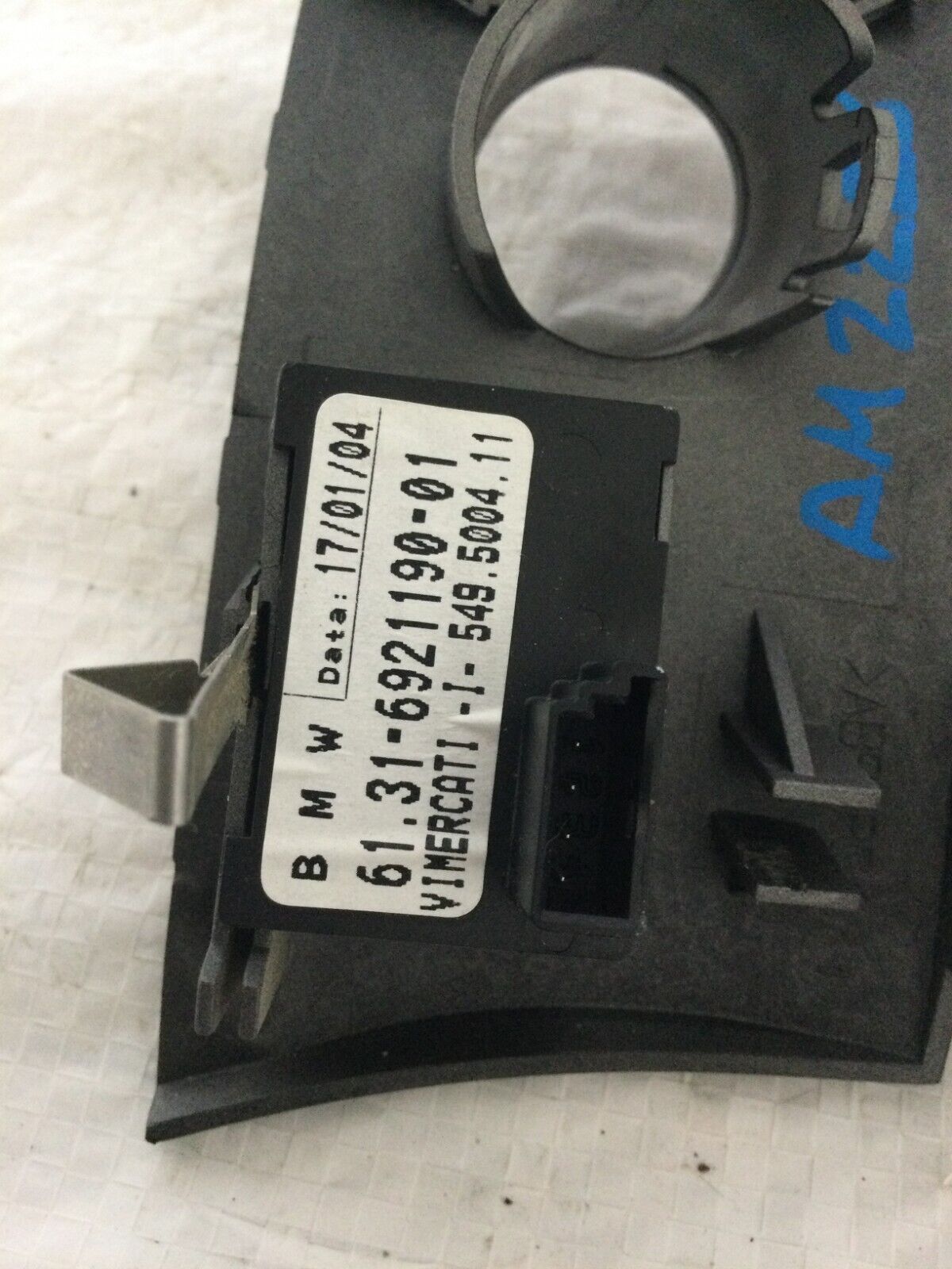 2004 BMW 745i E65/E66 Ignition Button Parking Switch Cover 6921190 OEM