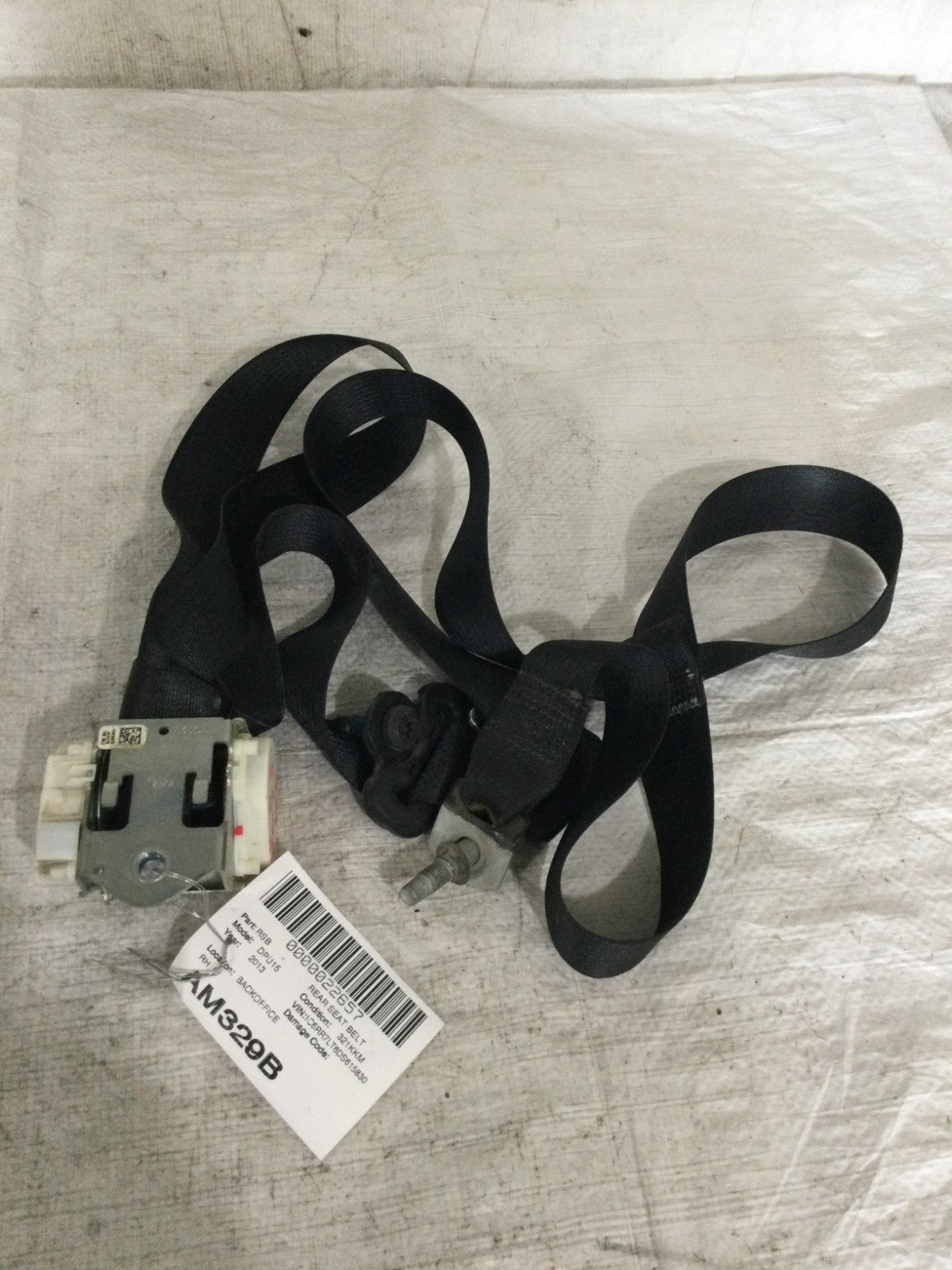 13-18 Dodge Ram 1500 Rear Right Passenger Seat Belt Retractor OEM P5KP981X9AC