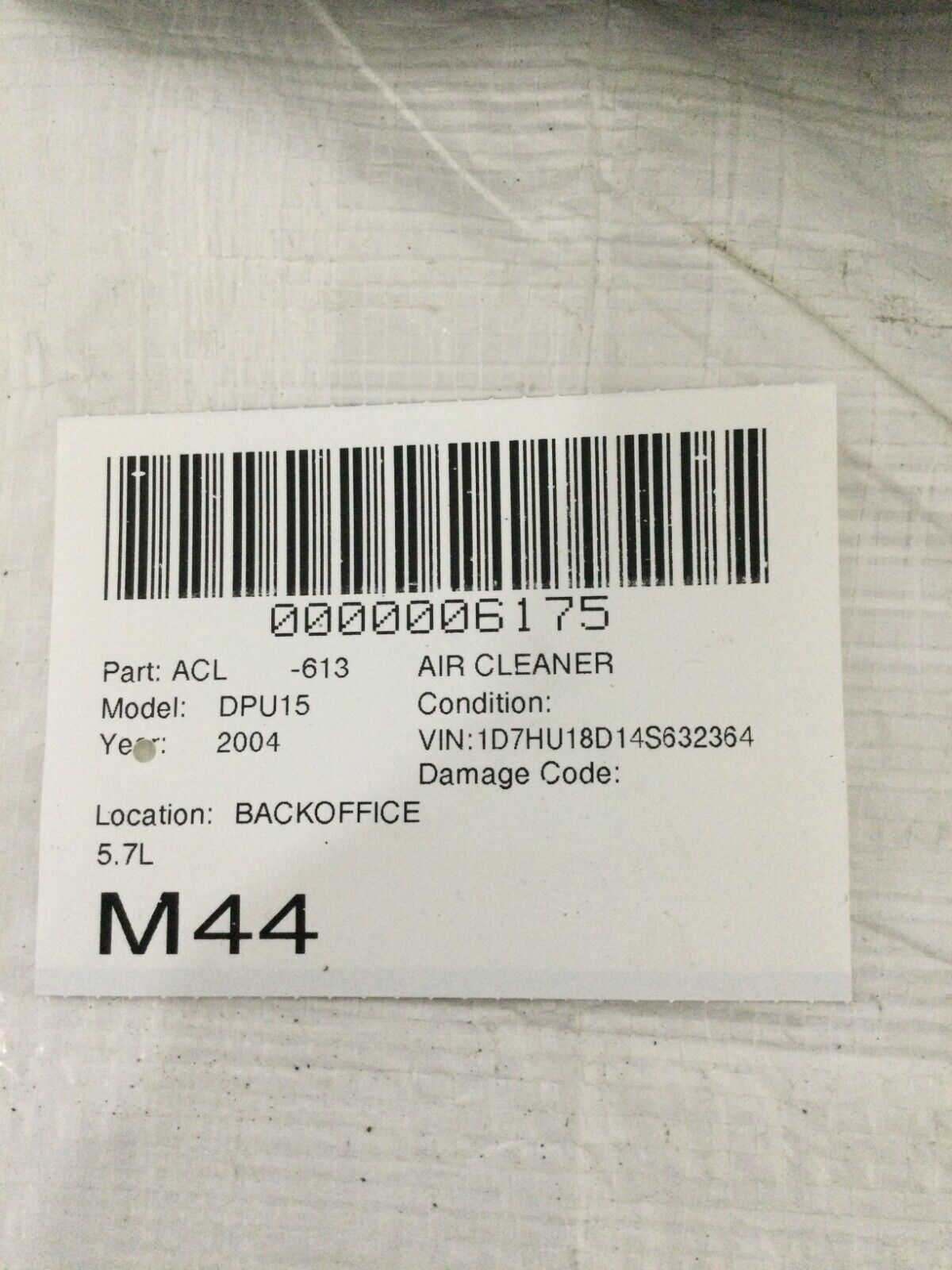 2003-2008 Dodge Ram 1500 5.7L Hemi Air Intake Resonator Housing Box OEM 53032463