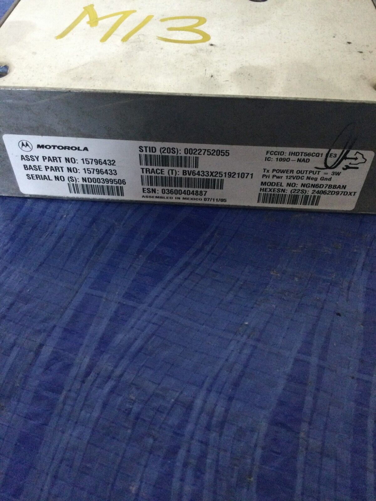 2004-2006 Cadillac Escalade Onstar Communication Control Module  15796432 OEM