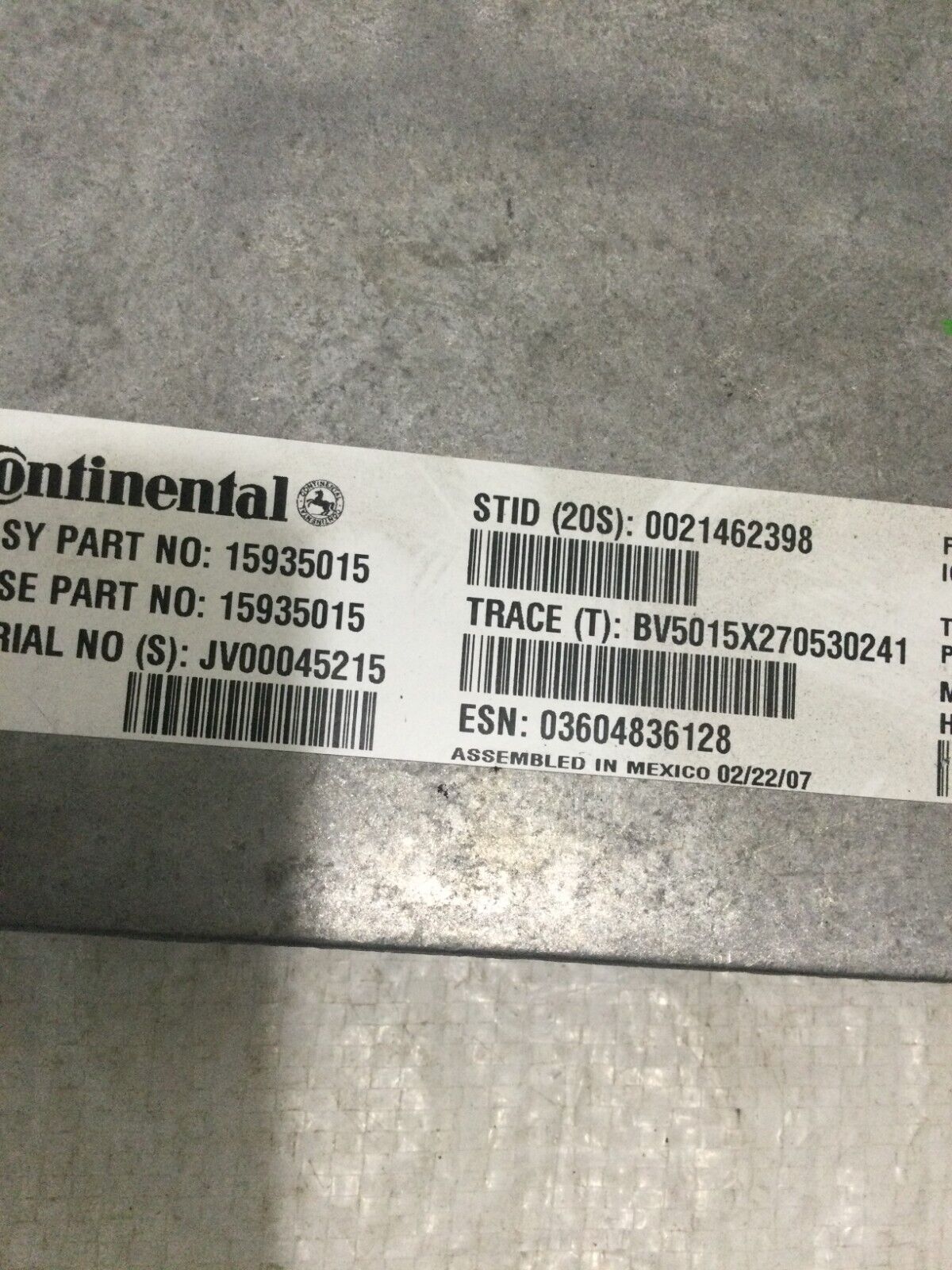 2007-2009 Cdillac Escalade Communication Control Module 15935015 OEM
