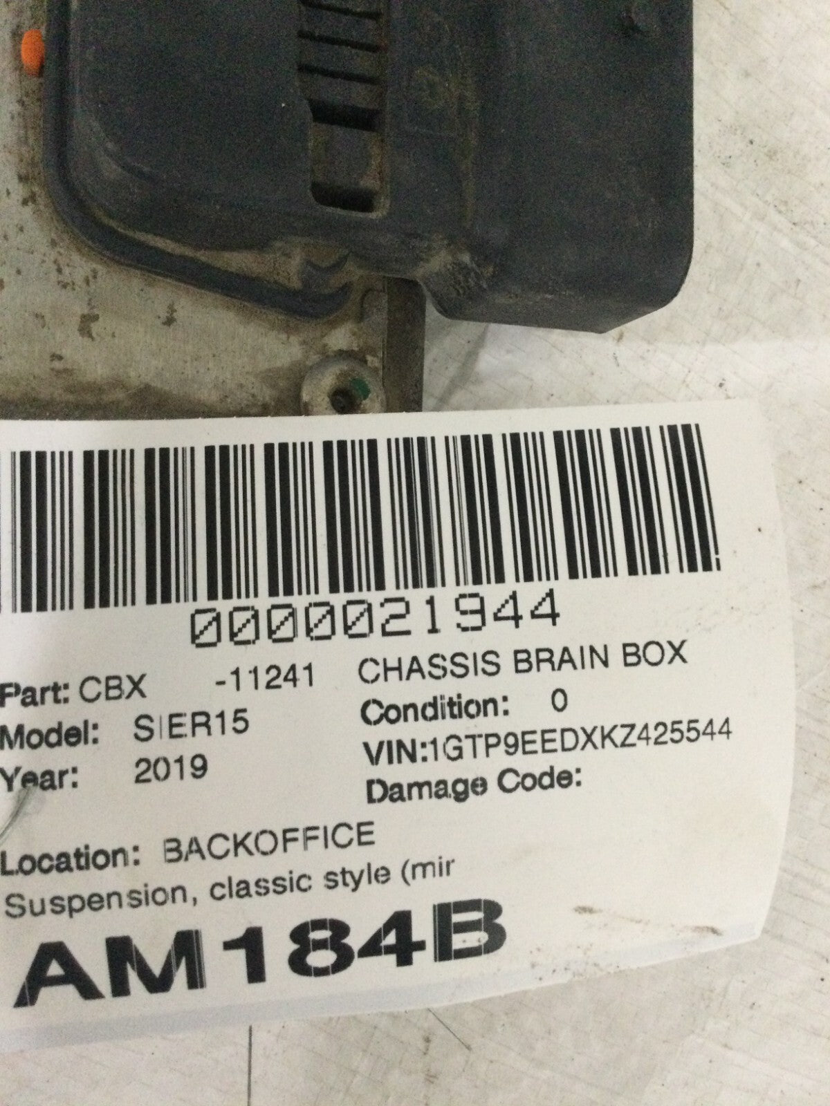 2019 GMC Sierra 1500 Active Suspension Control Module OEM 84215187