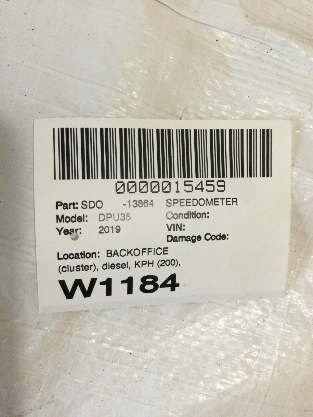 2019 Ram 3500 Diesel Speedometer Guges Instrument Cluster KPH 68370904AG  OEM